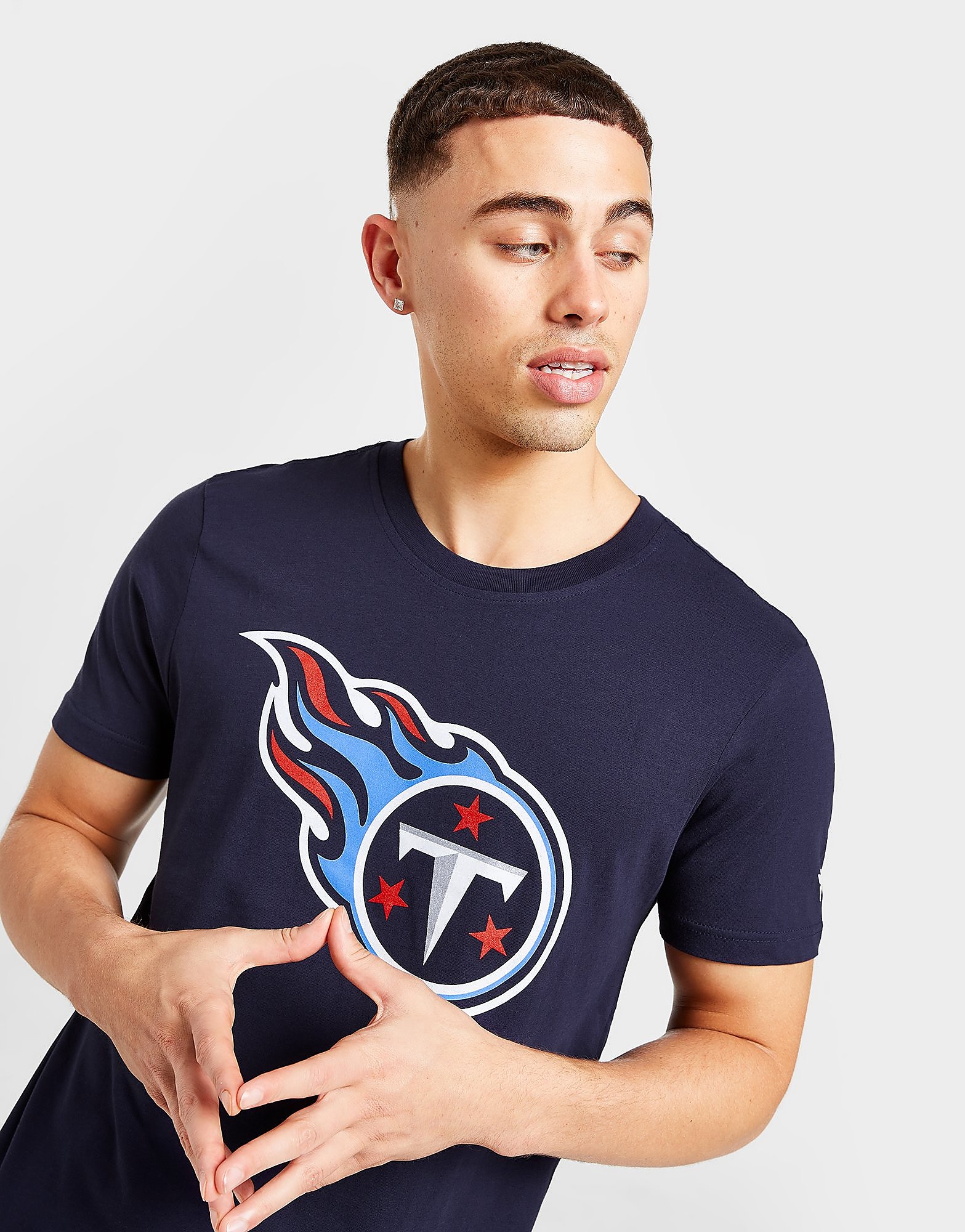 Official Team T-Shirt NFL Tennessee Titans Logo - Azul - Mens, Azul