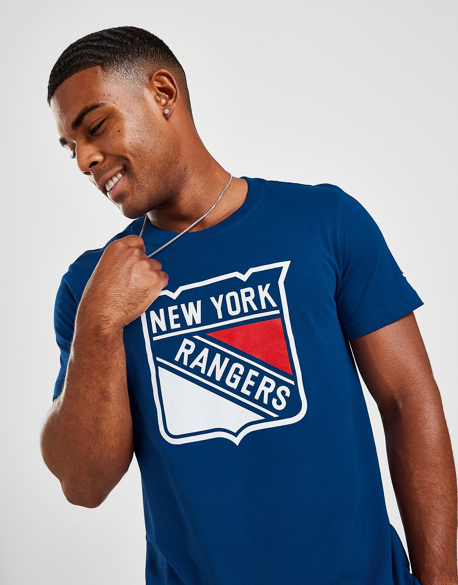 

Official Team NHL New York Rangers Logo T-Shirt - Blue - Mens, Blue
