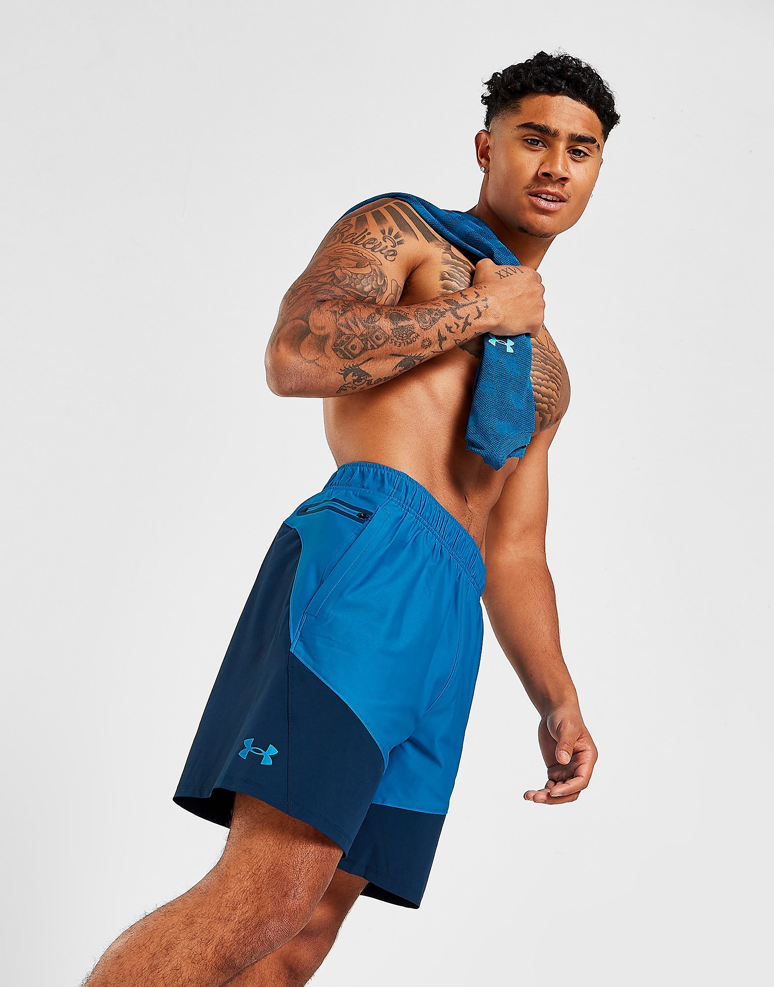 

Under Armour Woven Hybrid Shorts - Cruise Blue - Mens, Cruise Blue