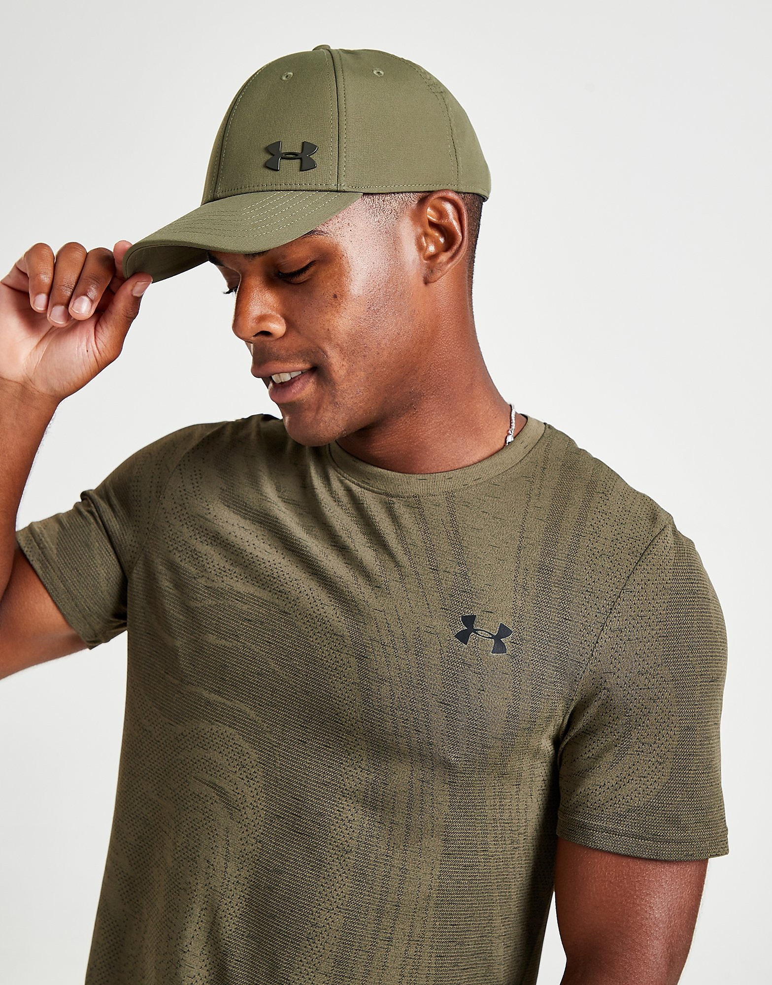 

Under Armour Surge Seamless T-Shirt - Green - Mens, Green