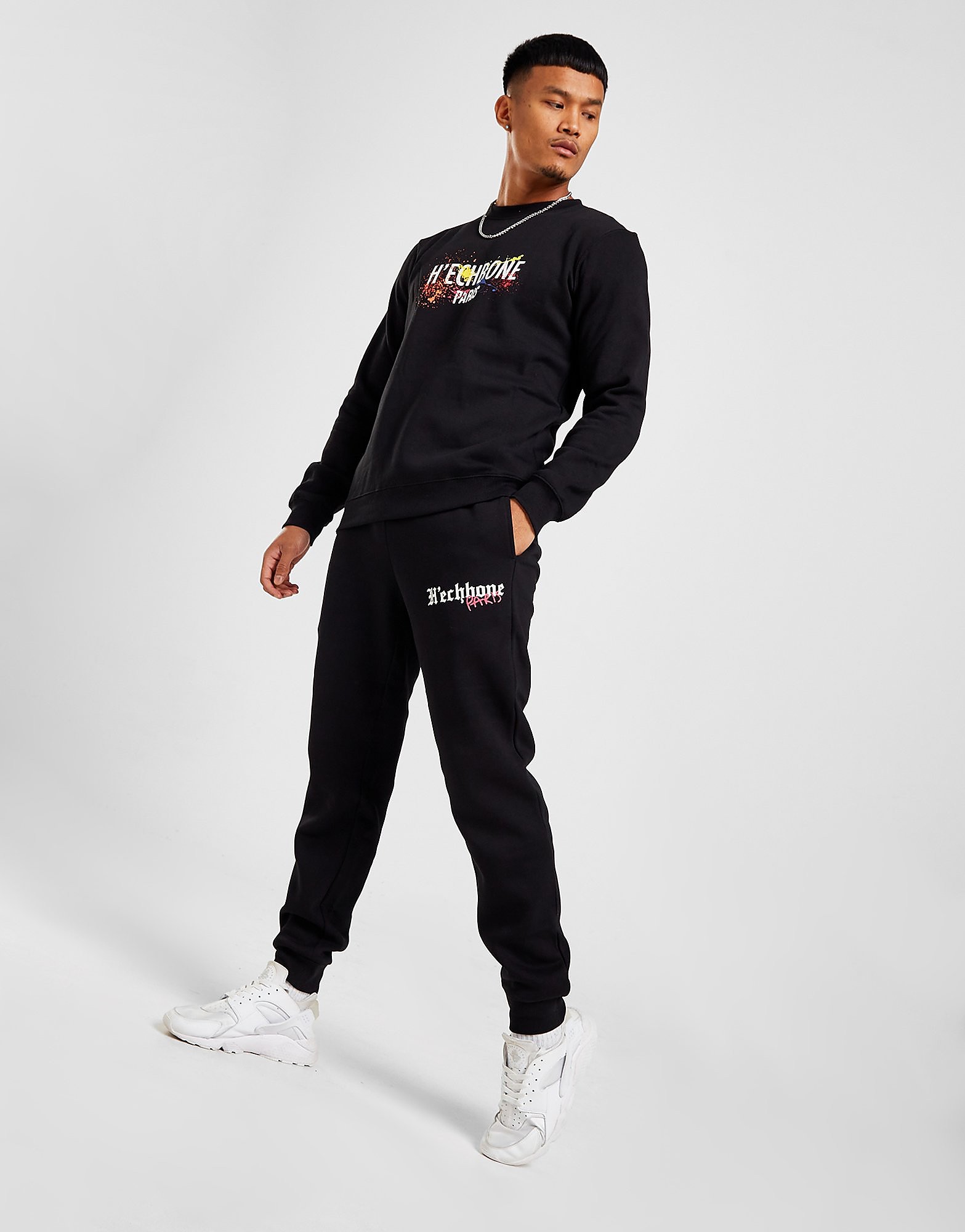 

HECHBONE Graffiti Joggers - Black - Mens, Black
