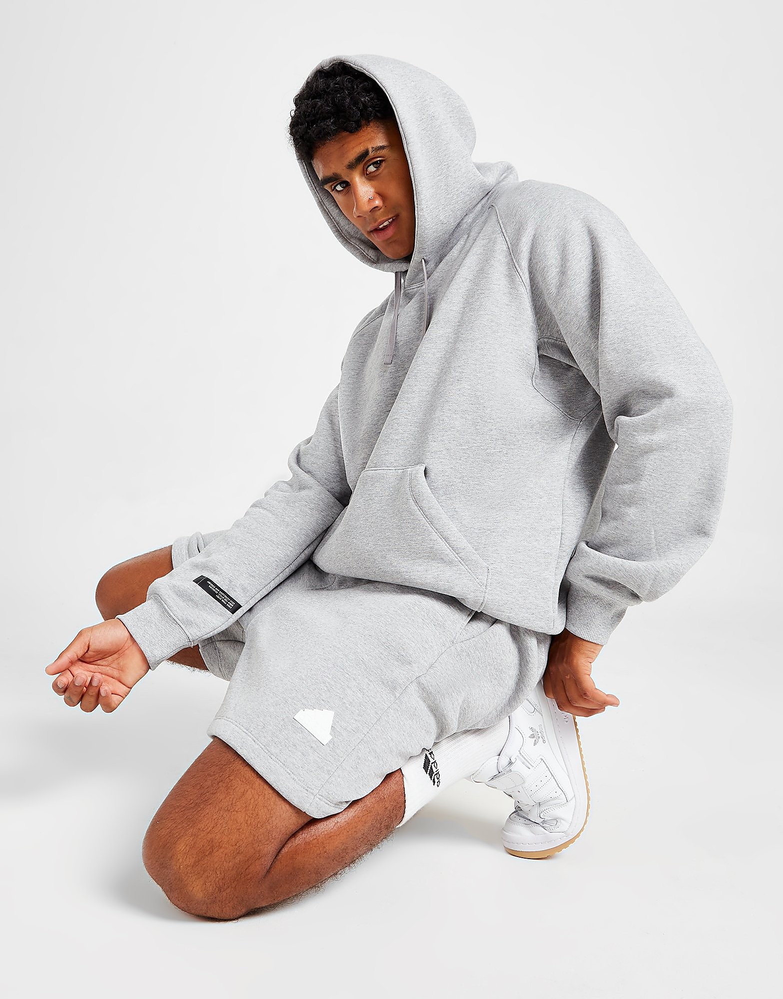 

adidas Sportswear Fleece Shorts - Grey - Mens, Grey