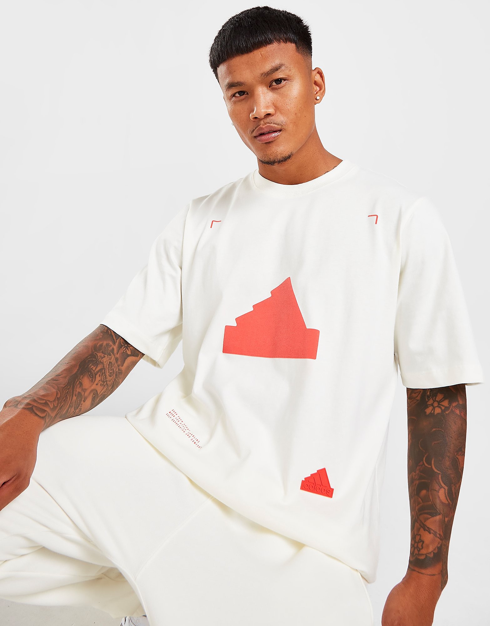 

adidas Oversized T-Shirt - Off White - Mens, Off White