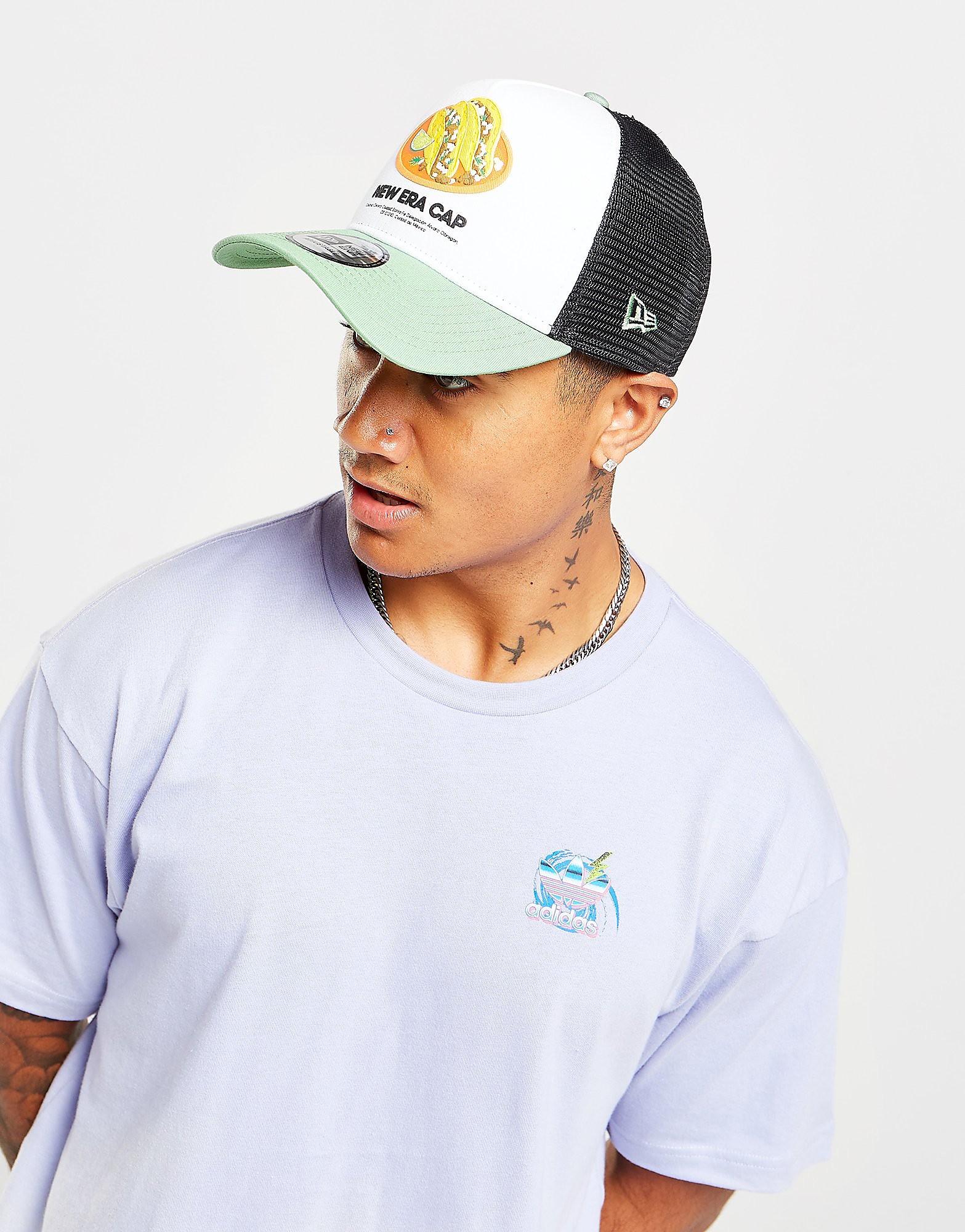 

New Era Taco Trucker Cap - White - Womens, White