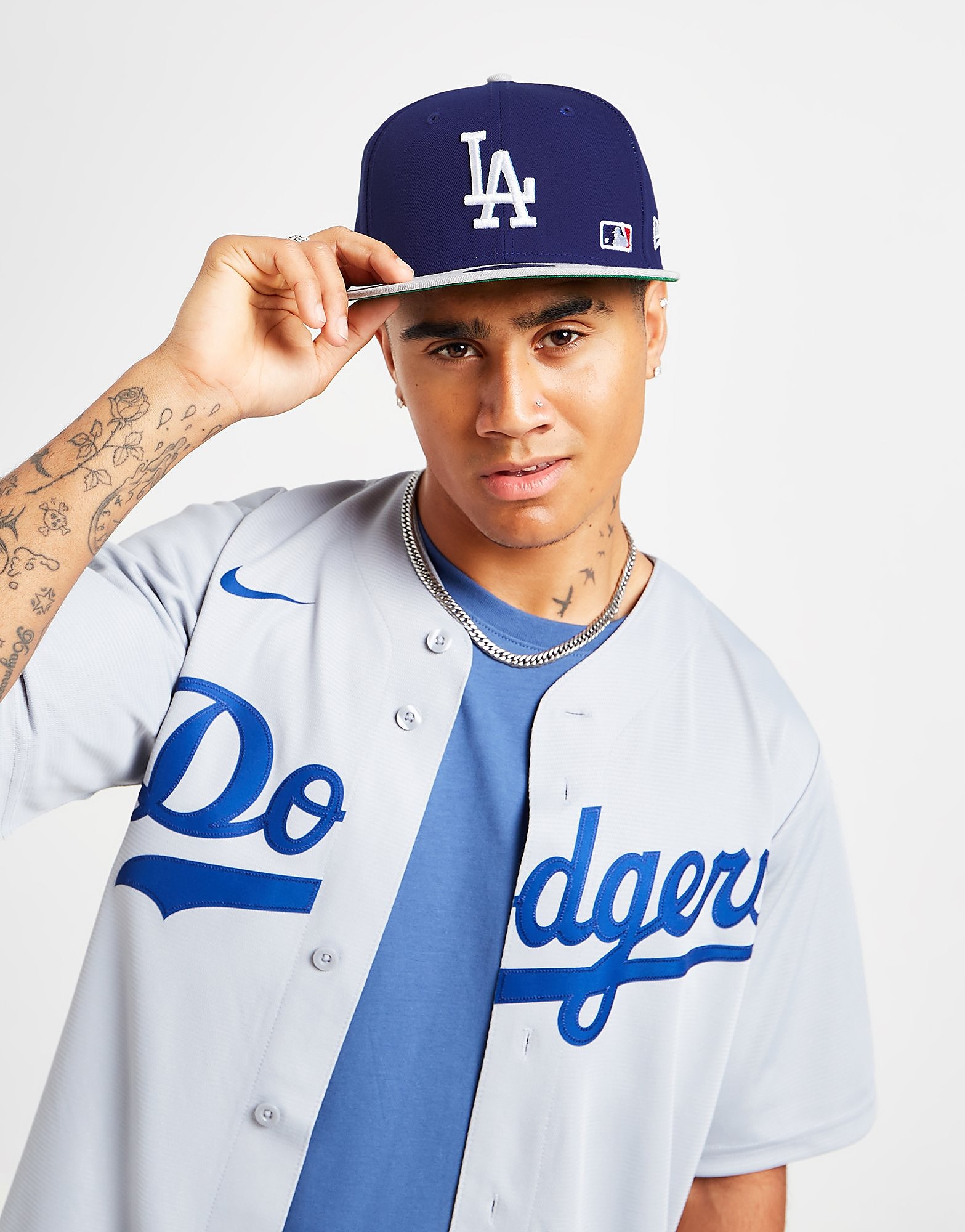 

New Era MLB Los Angeles Dodgers Team Arch 9FIFTY Cap - Blue - Womens, Blue