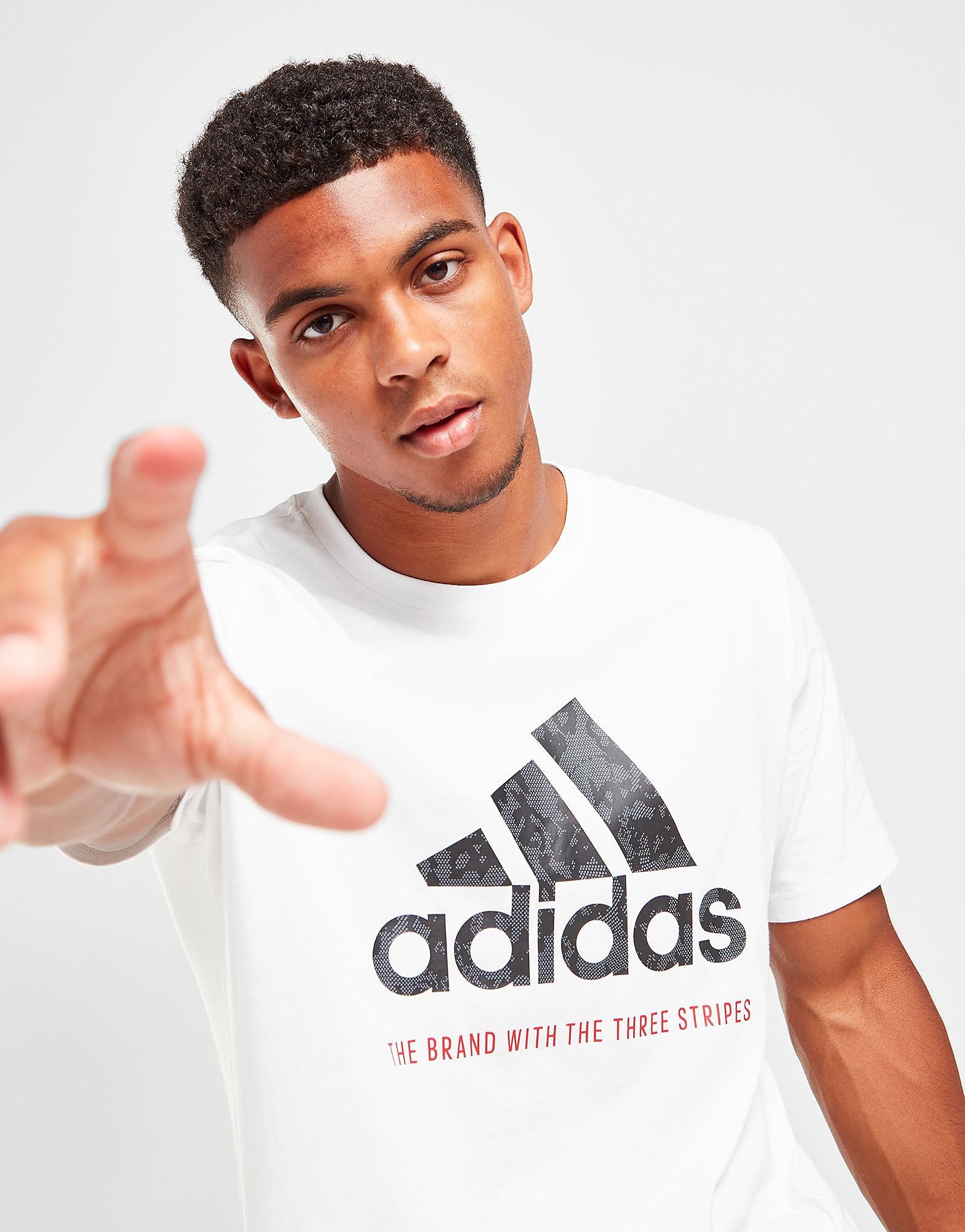 adidas Badge Of Sport Digital Camo T-Shirt - Only at JD - White - Mens, White