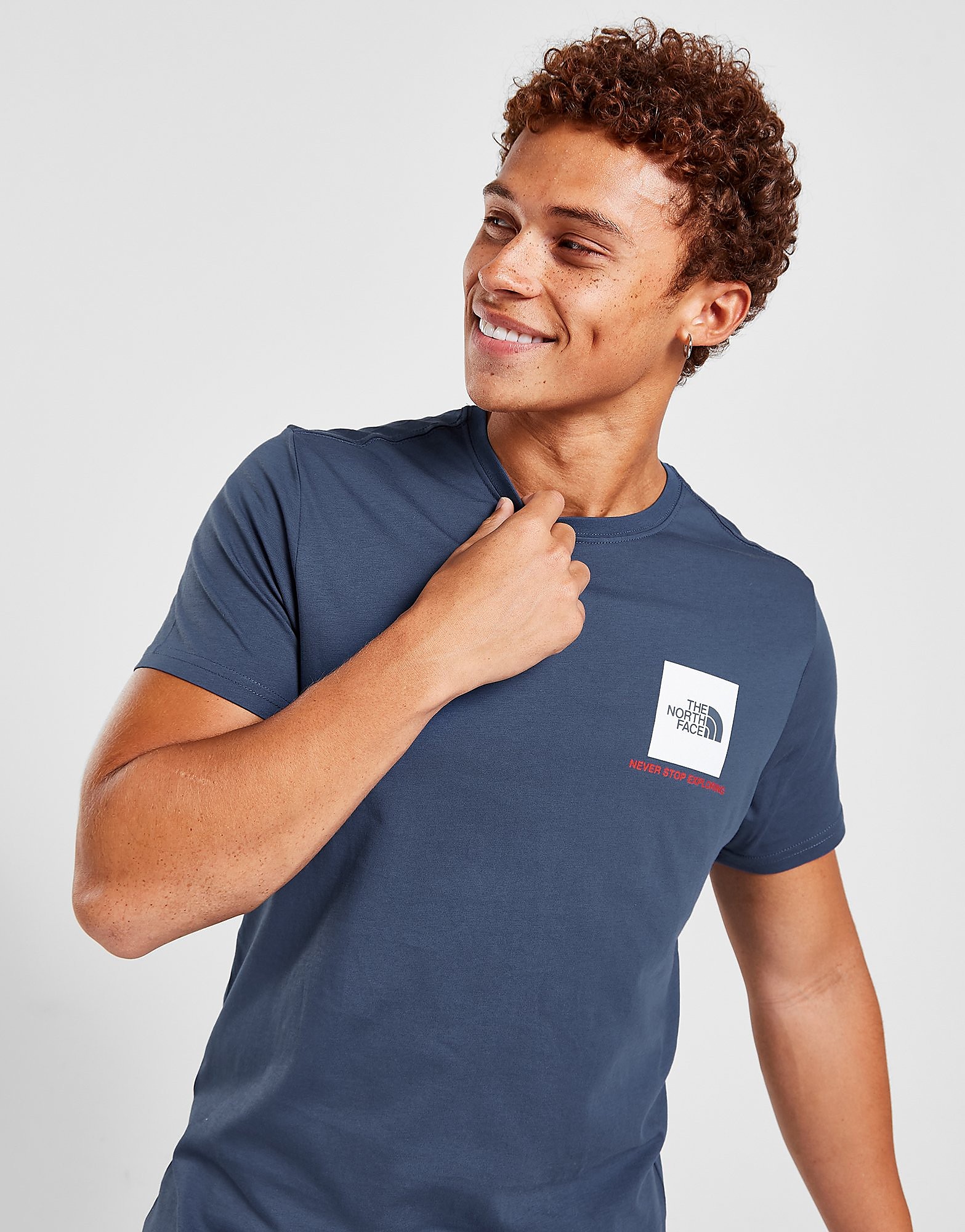 

The North Face Fine Box Logo T-Shirt - Only at JD - Blue - Mens, Blue