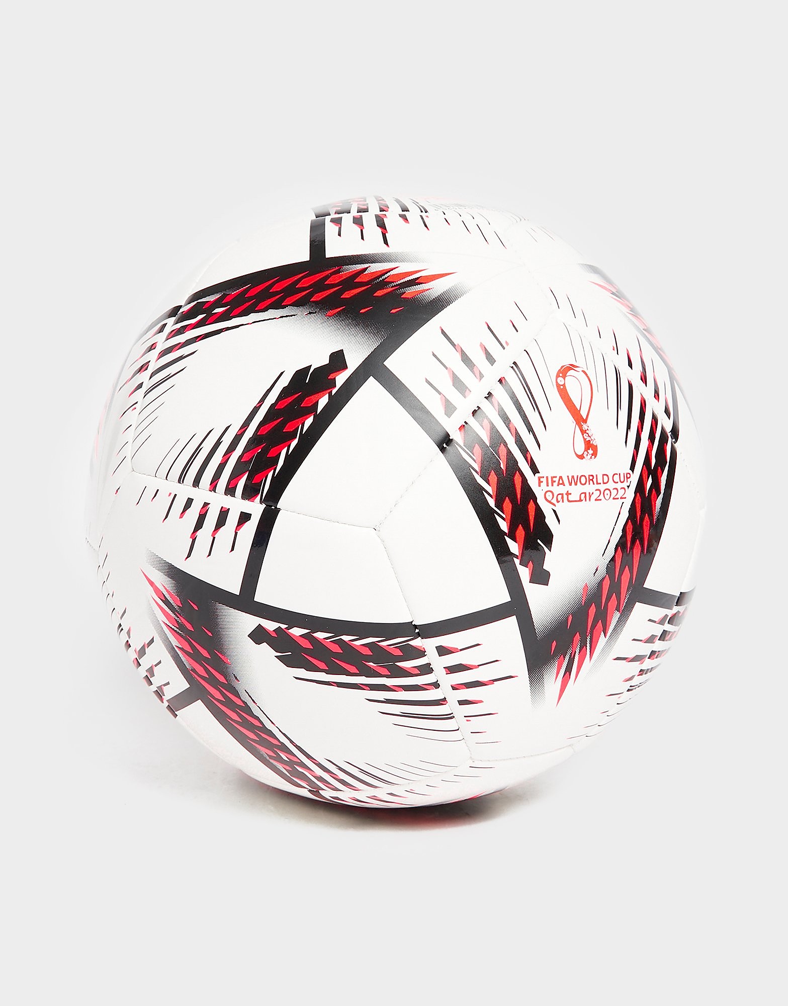 

adidas World Cup 2022 Al Rihla Football - White / Black / Solar Red - Womens, White / Black / Solar Red