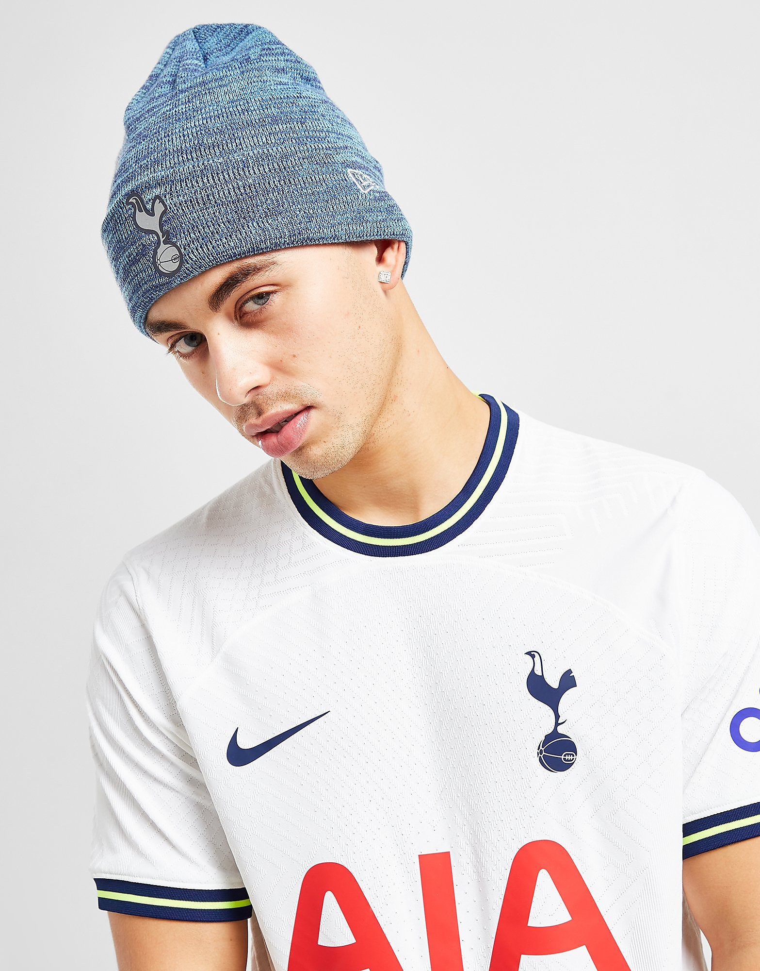

New Era Tottenham Hotspur FC Reflective Beanie Hat - Blue - Womens, Blue