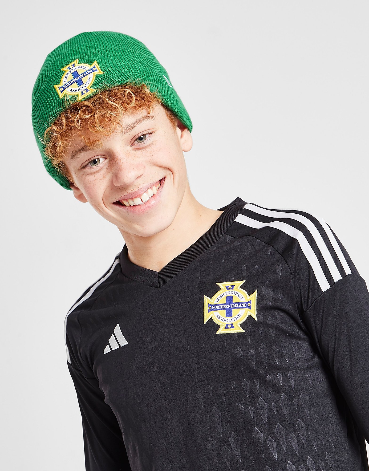 

New Era Northern Ireland Knitted Beanie Hat Kids' - Green - Kids, Green