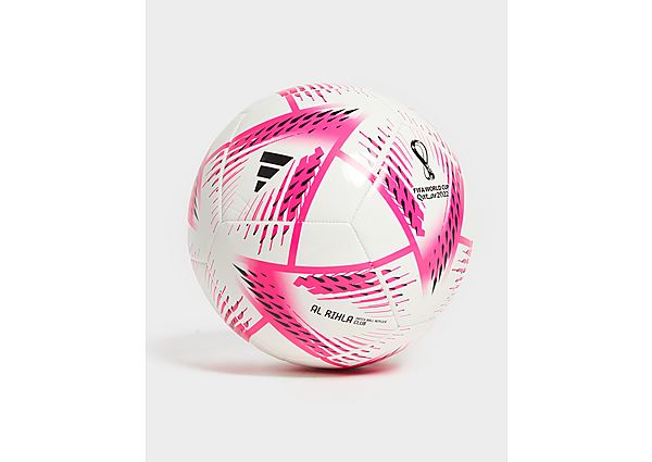 Adidas World Cup 2022 Al Rihla Football - White / Team Shock Pink / Black - Mens, White / Team Shock Pink / Black