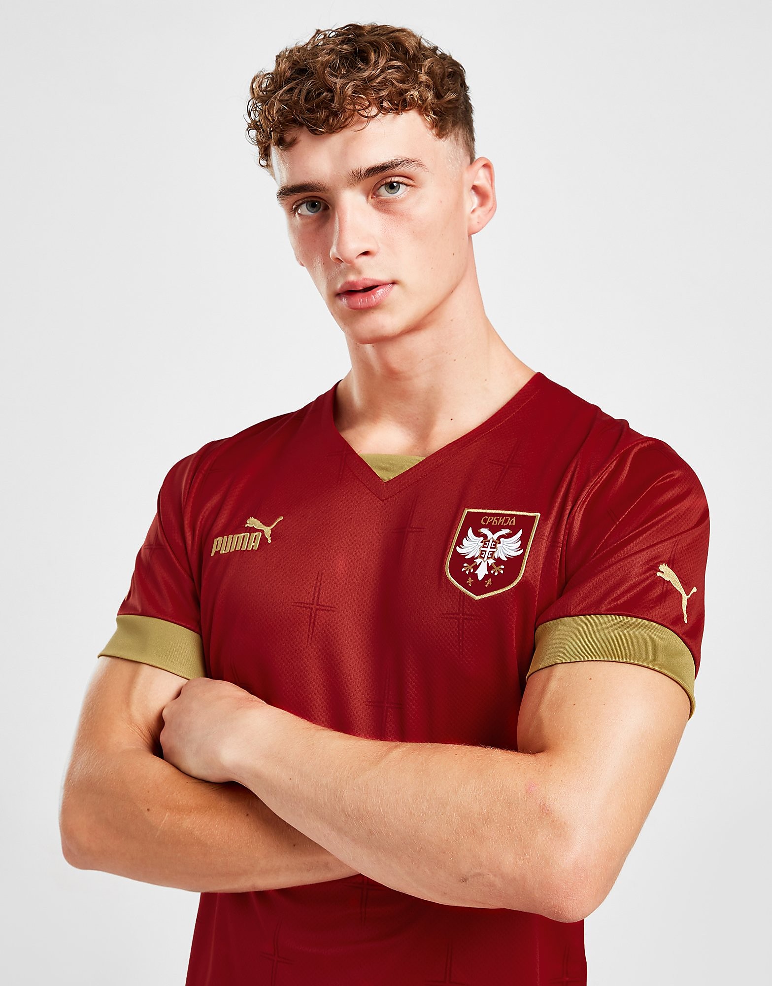 

Puma Serbia 2022 Home Shirt - Red - Mens, Red