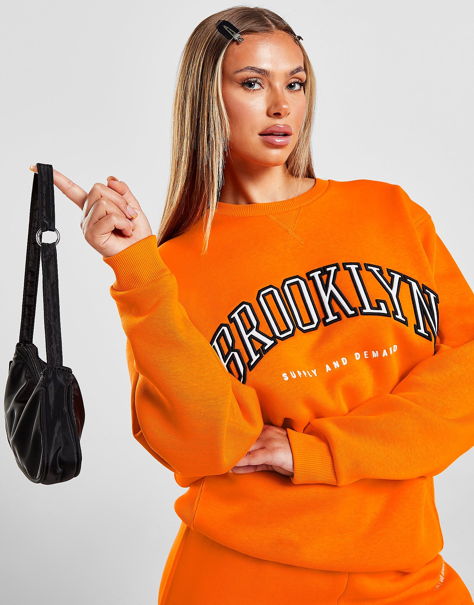 

Supply & Demand Varsity Crew Sweatshirt - Orange - Womens, Orange