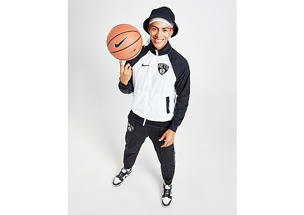 Nike NBA Brooklyn Nets Courtside Tracksuit - White/Black/White/White - Mens, White/Black/White/White