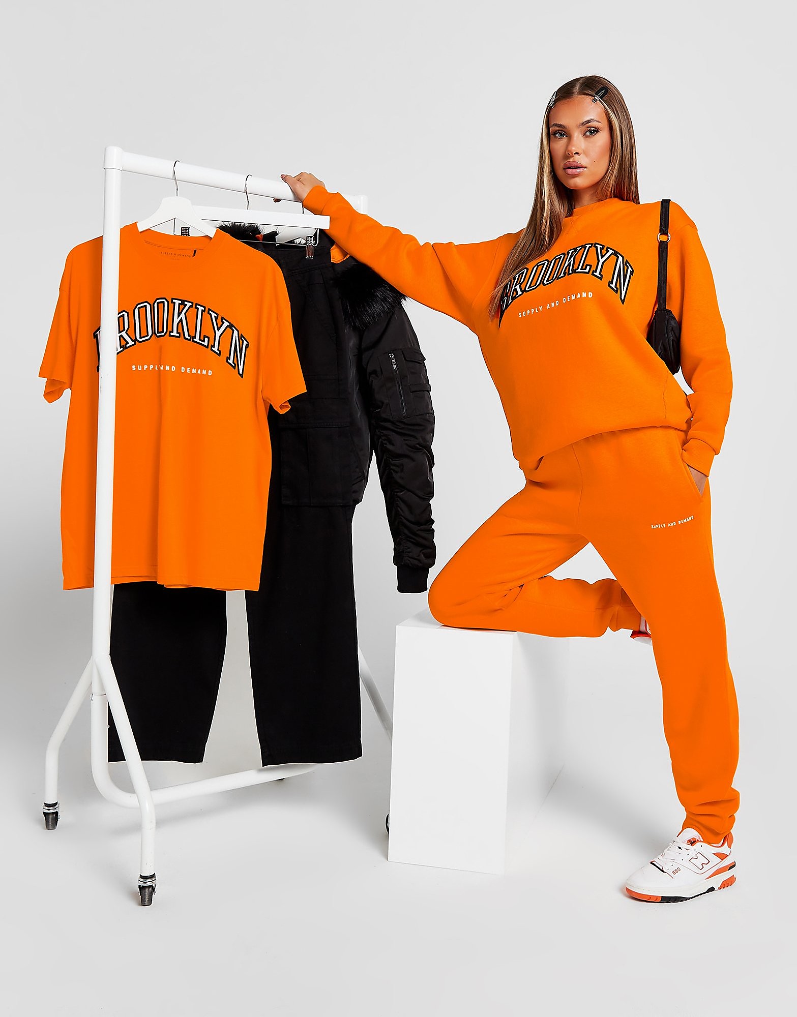 

Supply & Demand Varsity Logo Joggers - Orange - Womens, Orange