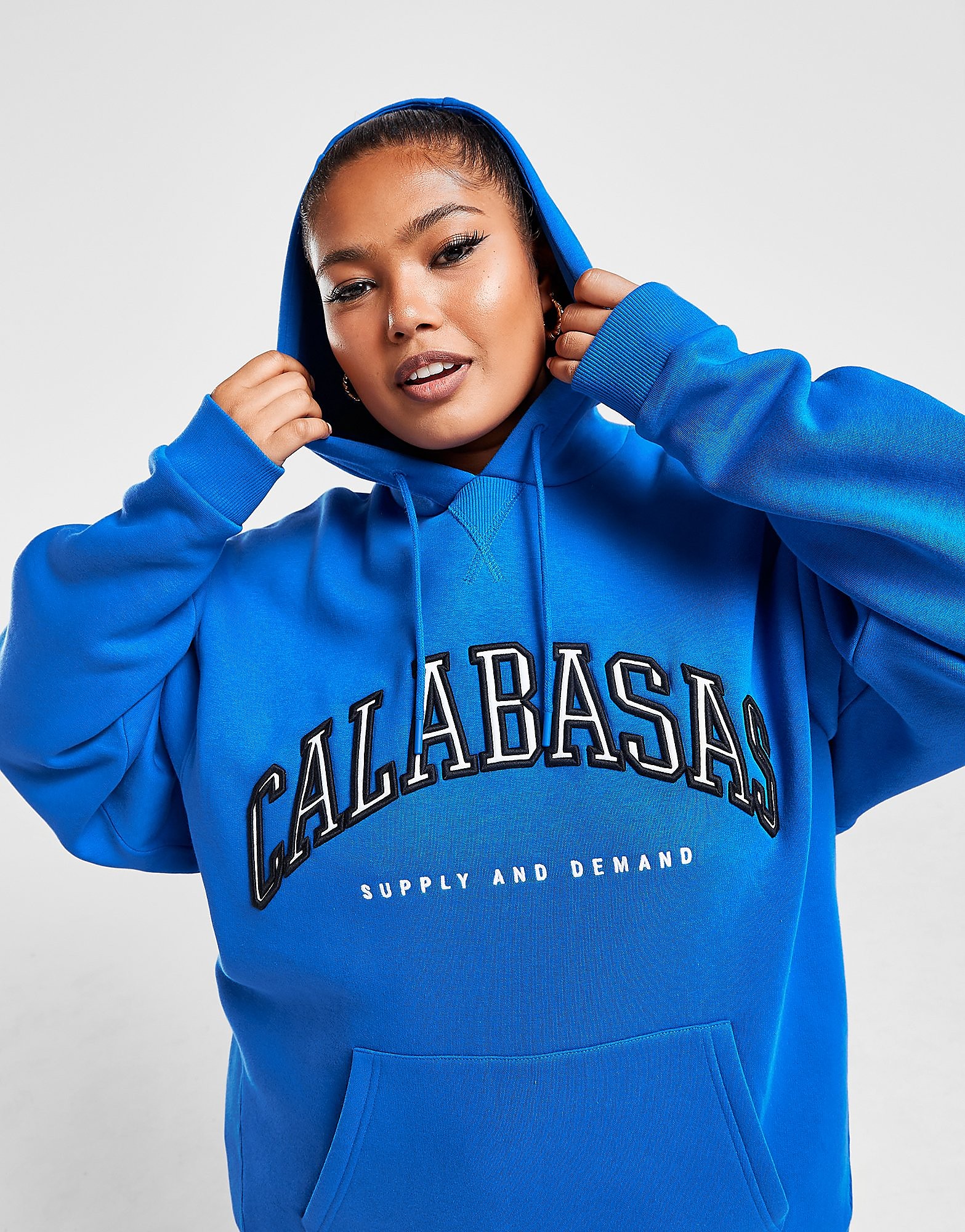 

Supply & Demand Plus Size Varsity Hoodie - Blue - Womens, Blue