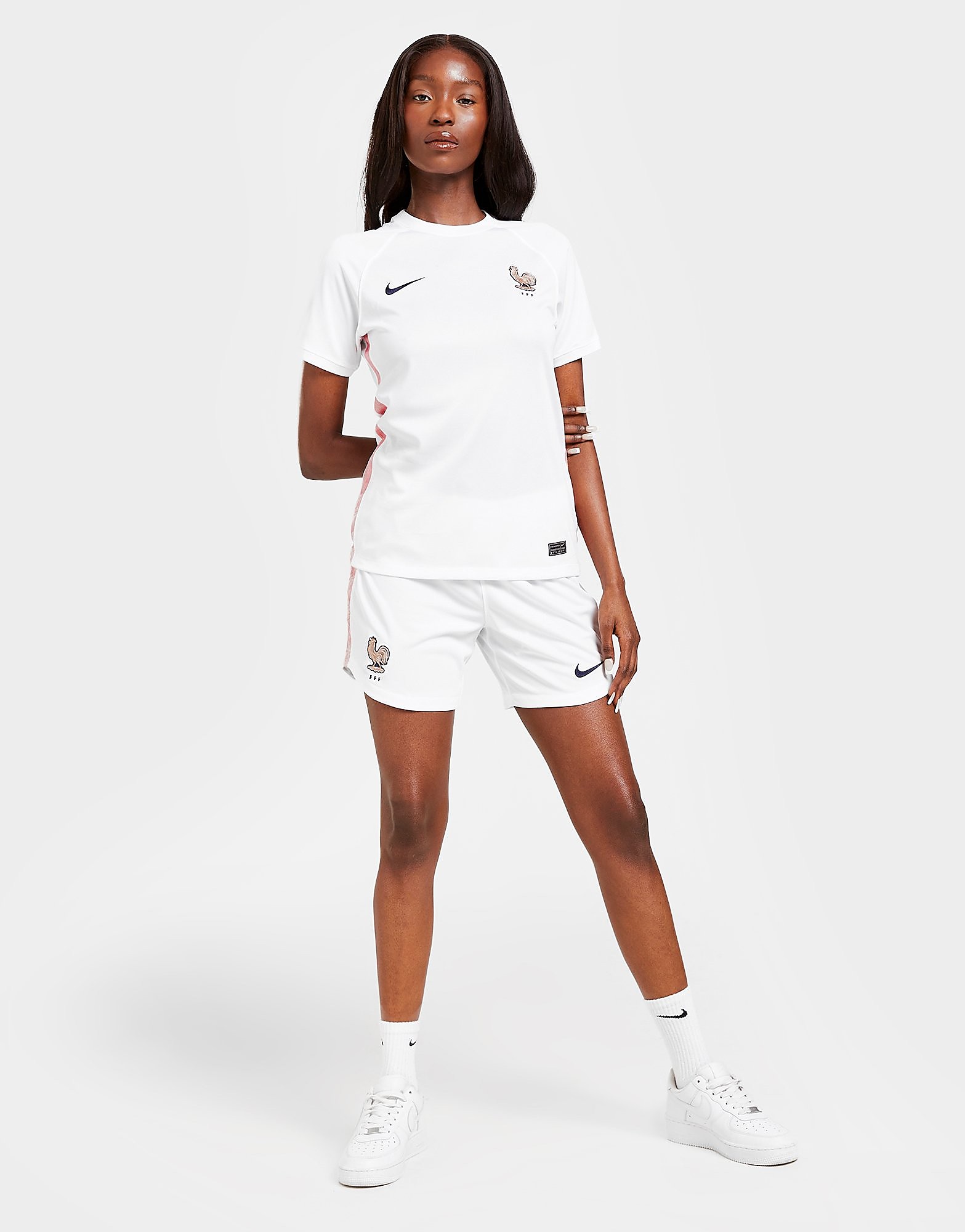 Nike Frankrike Dam-EM 2022 Shorts Dam, Vit