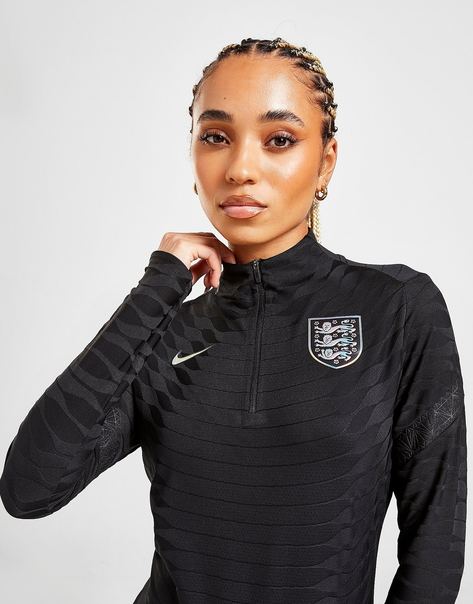 Nike England WEC Strike Drill Top - Black - Womens, Black