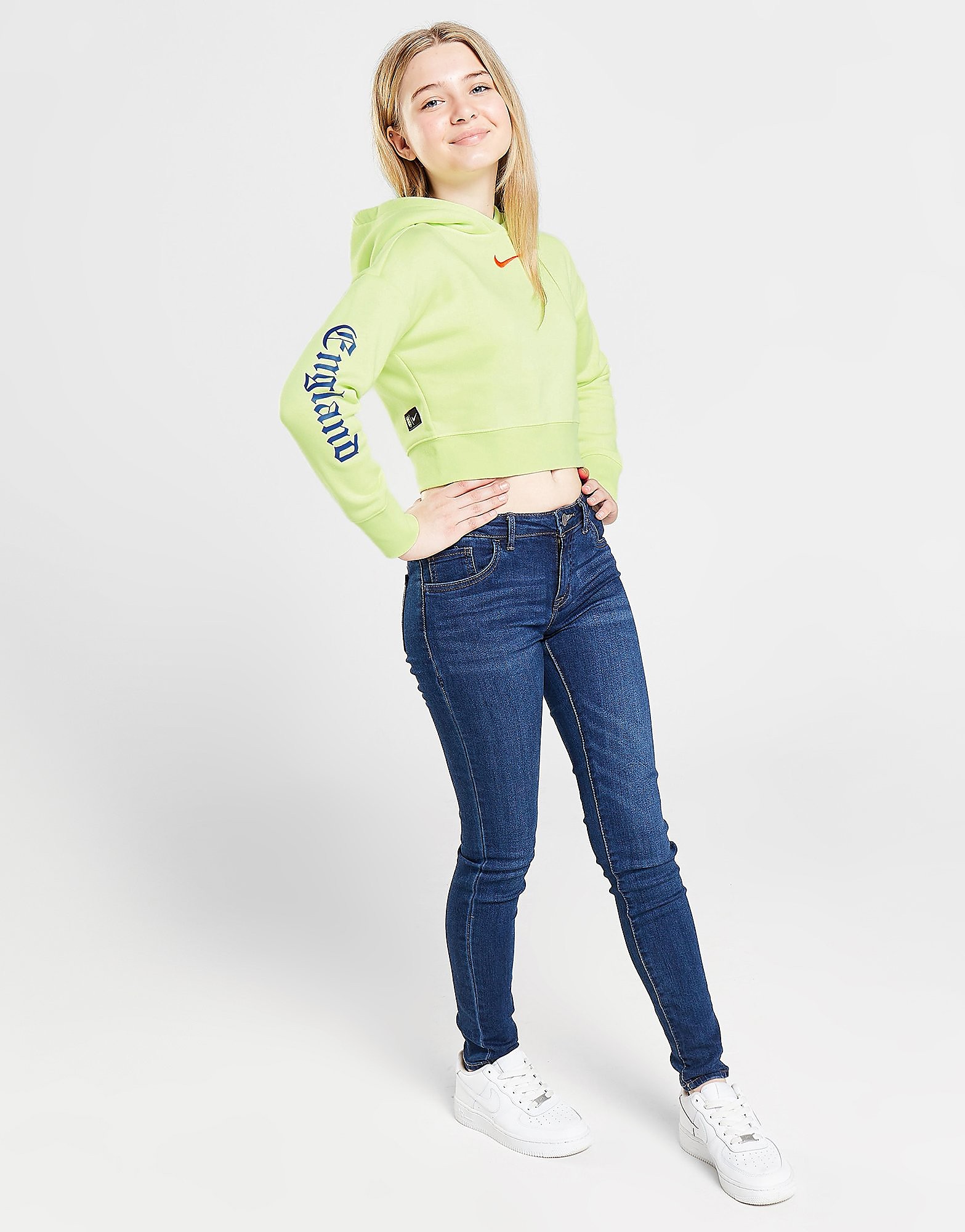

Nike England WEC Sportswear Crop Hoodie Junior - Green - Kids, Green