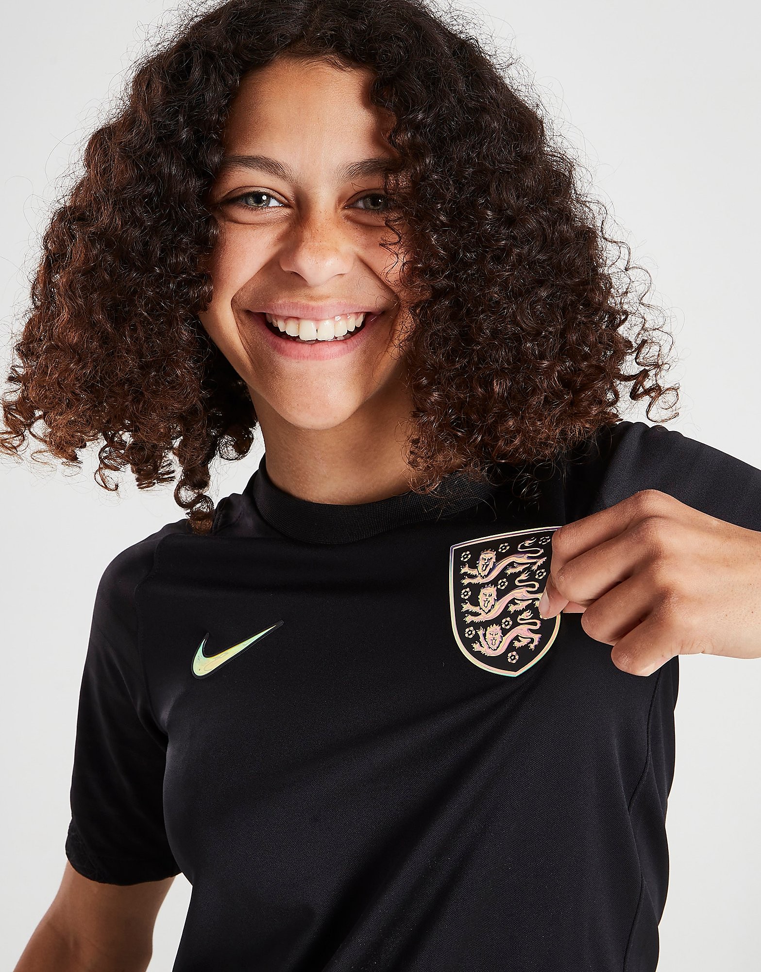 Nike England WEC Strike Shirt Junior - Black - Kids, Black