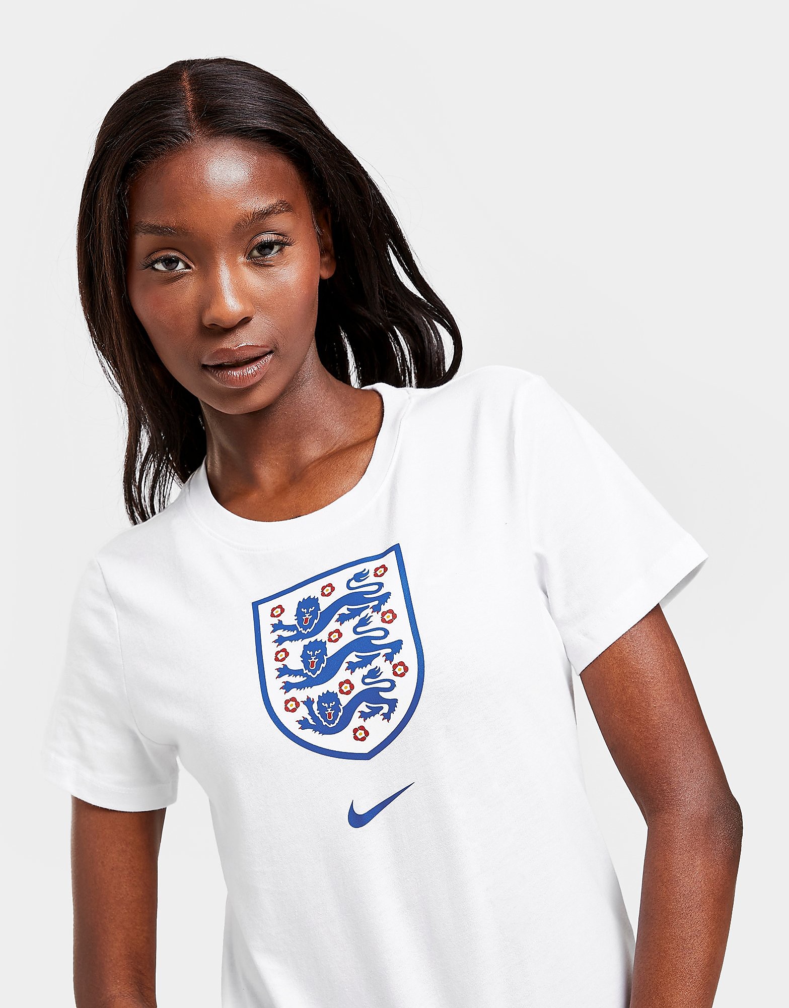 

Nike England WEC Crest T-Shirt - White - Womens, White