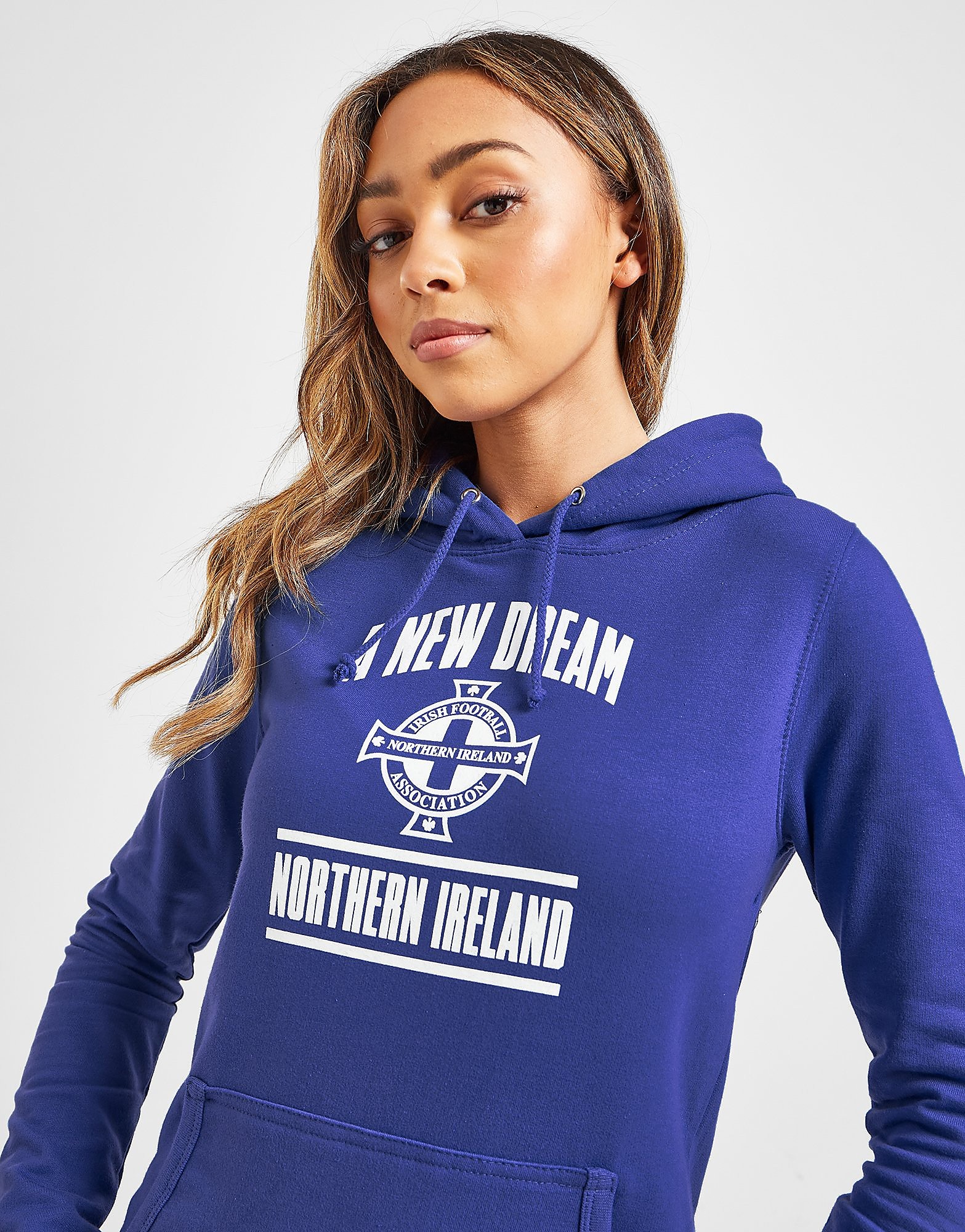 

Official Team Northern Ireland 'A New Dream' Overhead Hoodie - Blue - Womens, Blue