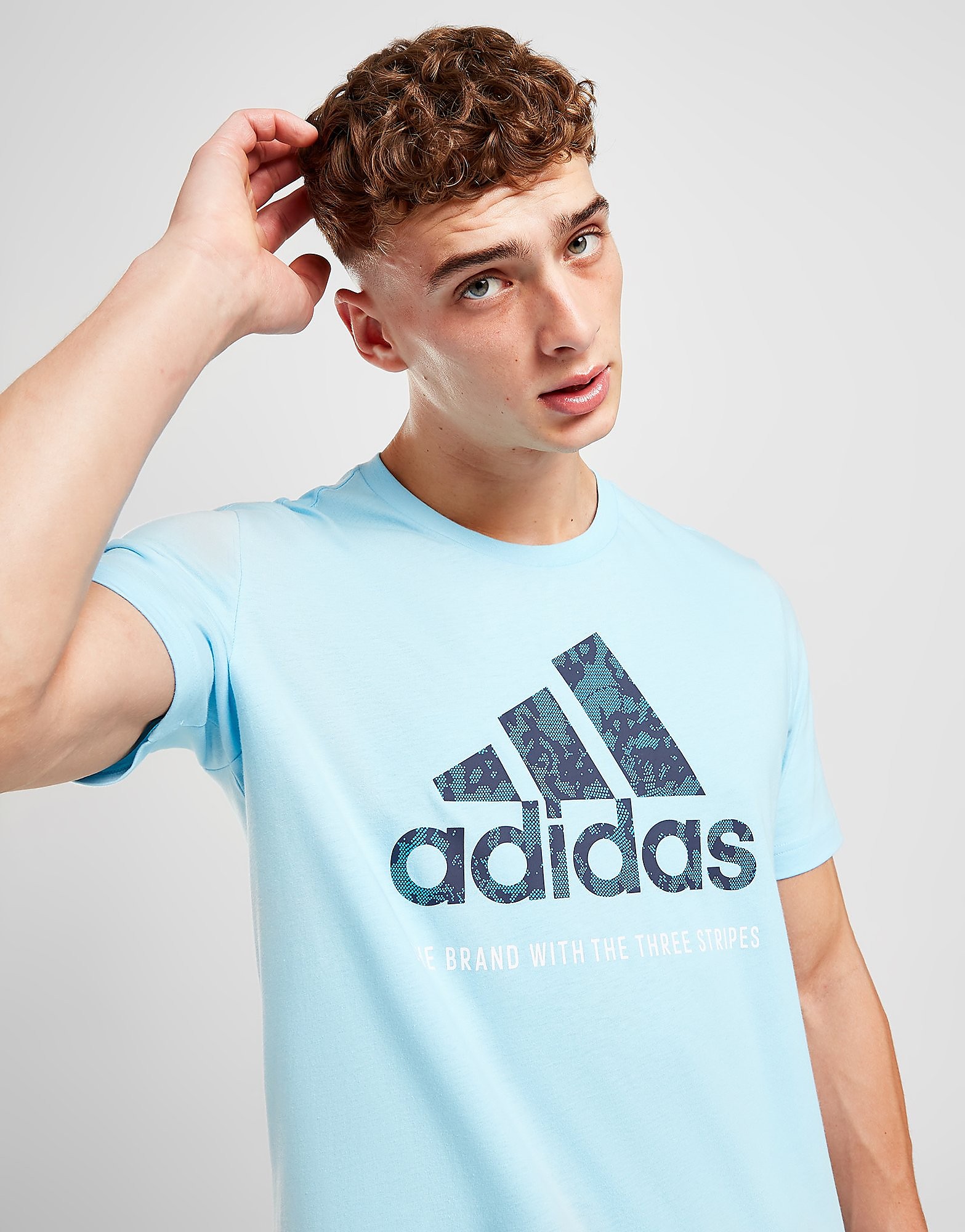

adidas Badge Of Sport Digital Camo T-Shirt - Only at JD - Blue - Mens, Blue