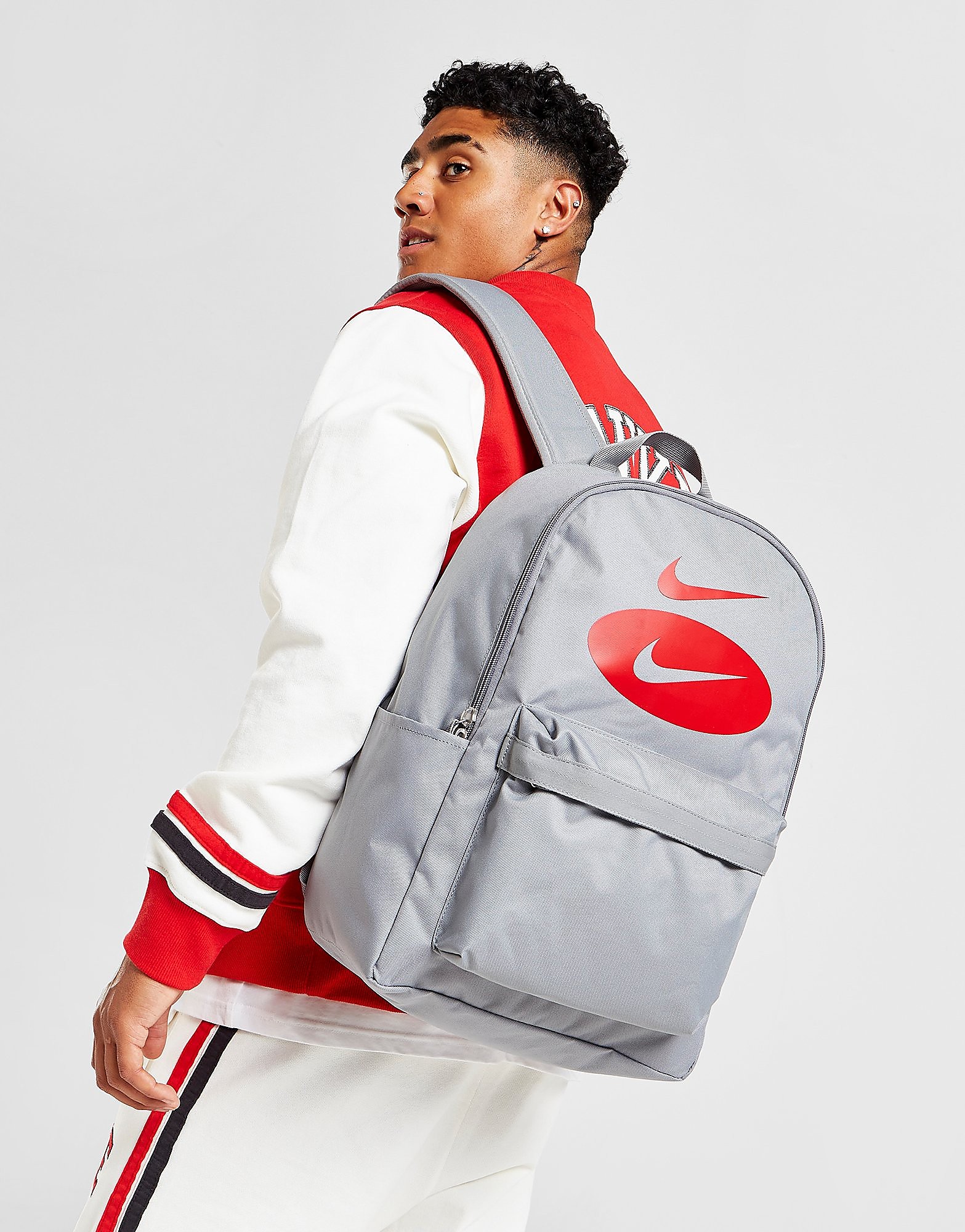 

Nike Heritage Swoosh Backpack - Grey - Womens, Grey