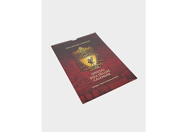 Official Team Liverpool FC 2023 Deluxe A3 Calender - Red - Womens, Red