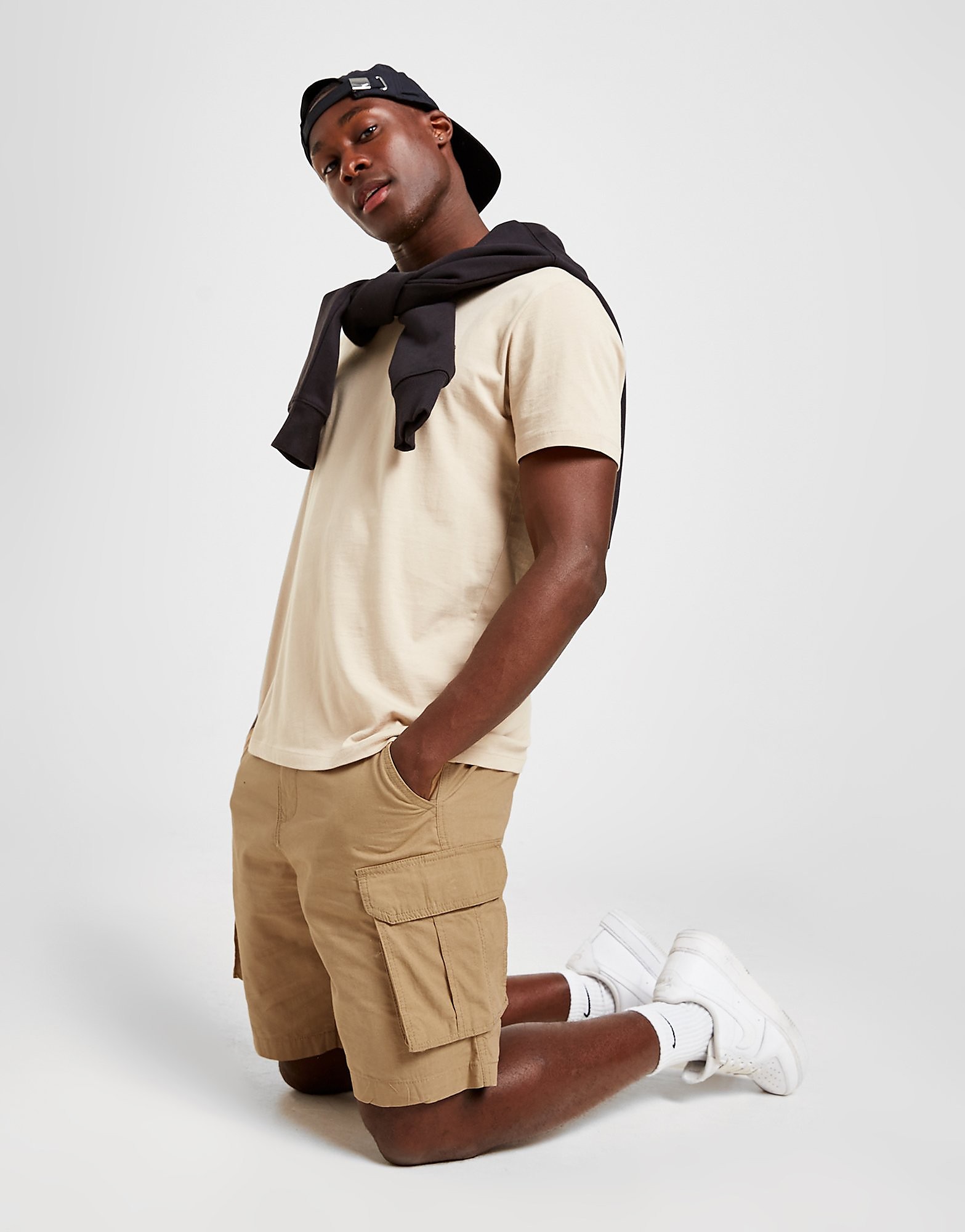 

Brave Soul Core Twill Cargo Shorts - Brown - Mens, Brown