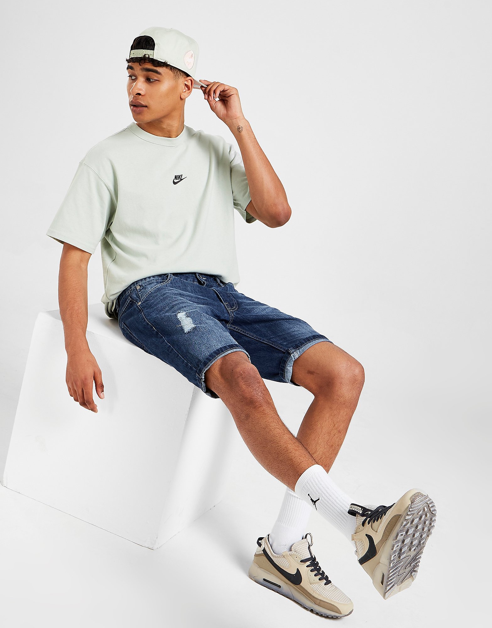 

Brave Soul Core Denim Shorts - Blue - Mens, Blue