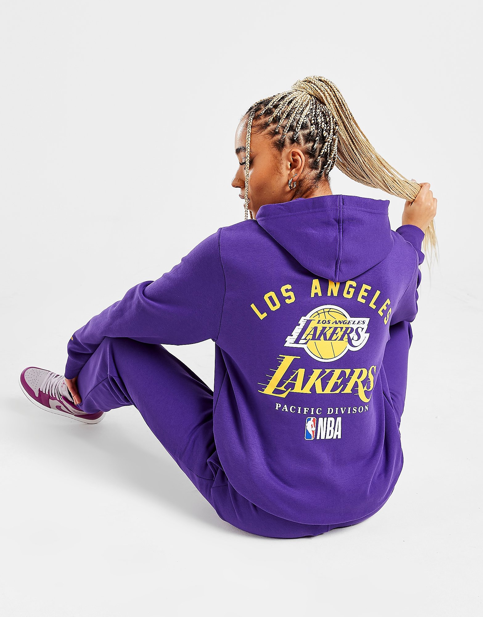 

New Era NBA Los Angeles Lakers Crest Hoodie - Purple - Womens, Purple