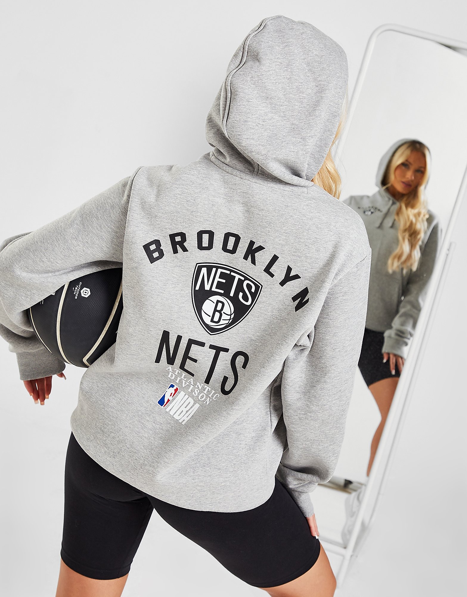 

New Era NBA Brooklyn Nets Core Hoodie - Grey - Womens, Grey