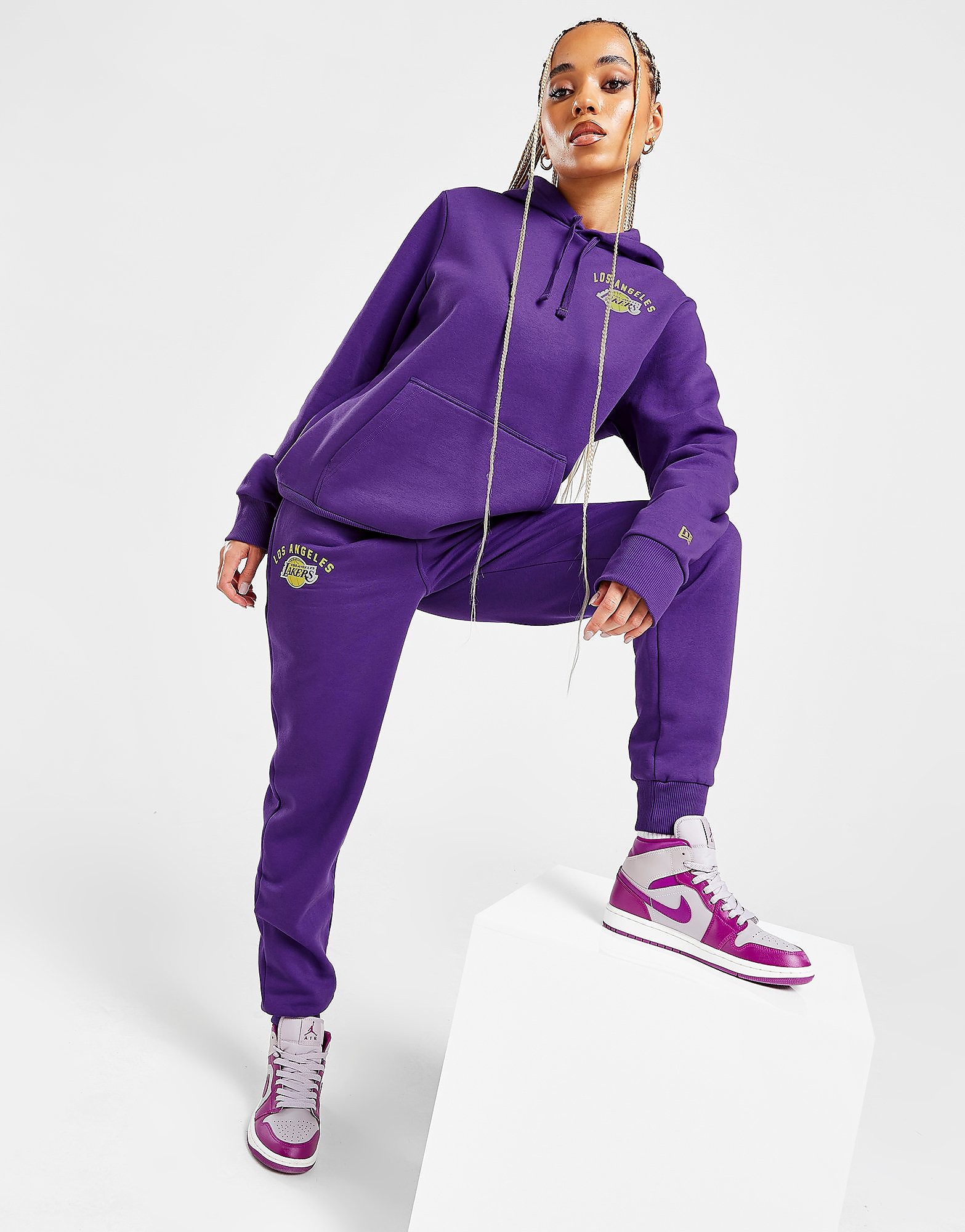 

New Era NBA Los Angeles Lakers Crest Joggers - Purple - Womens, Purple