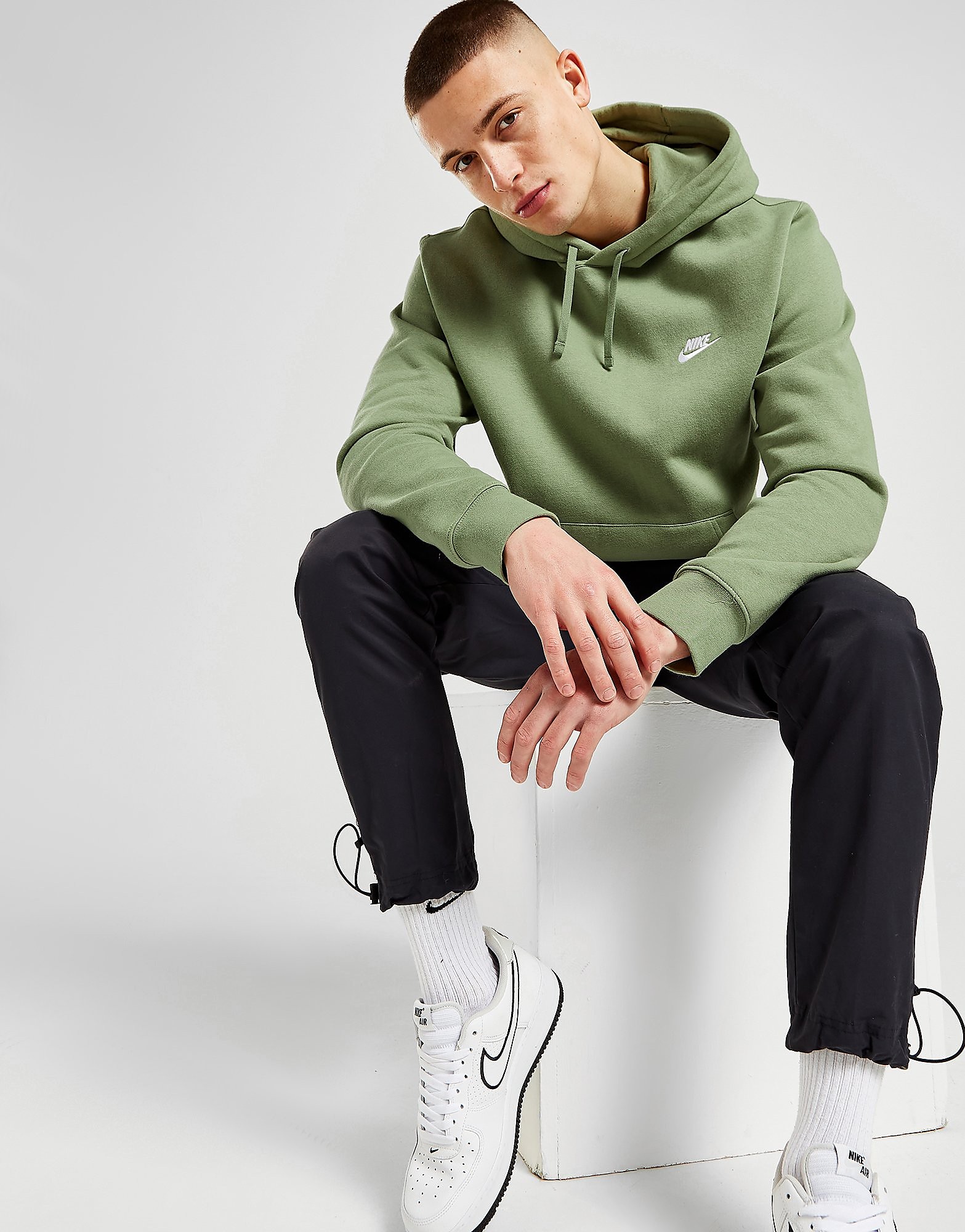 Nike Camisola com Capuz Foundation - Verde - Mens, Verde