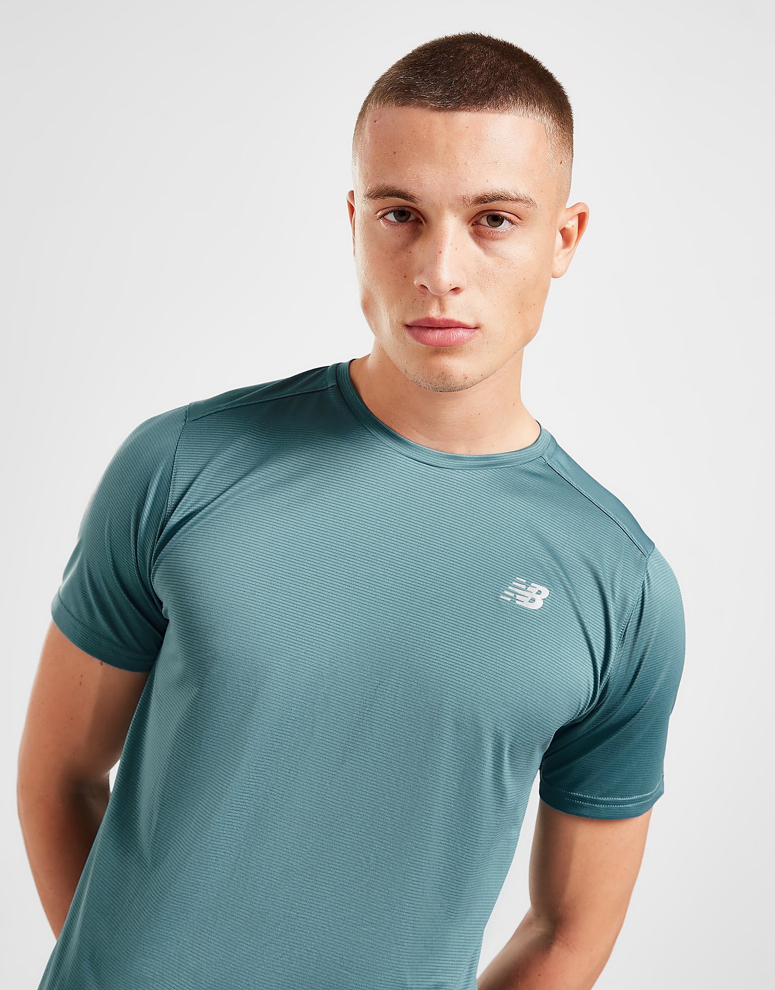 

New Balance Accelerate T-Shirt - Green - Mens, Green