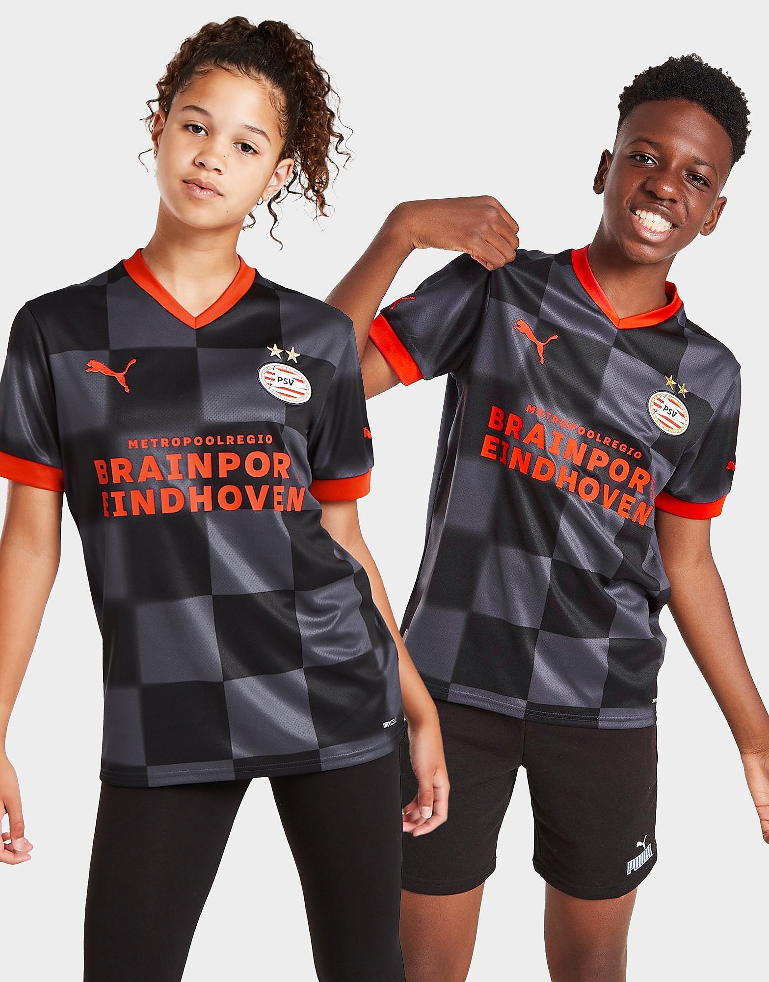 

Puma PSV Eindhoven 2022/23 Away Shirt Junior - Black - Kids, Black