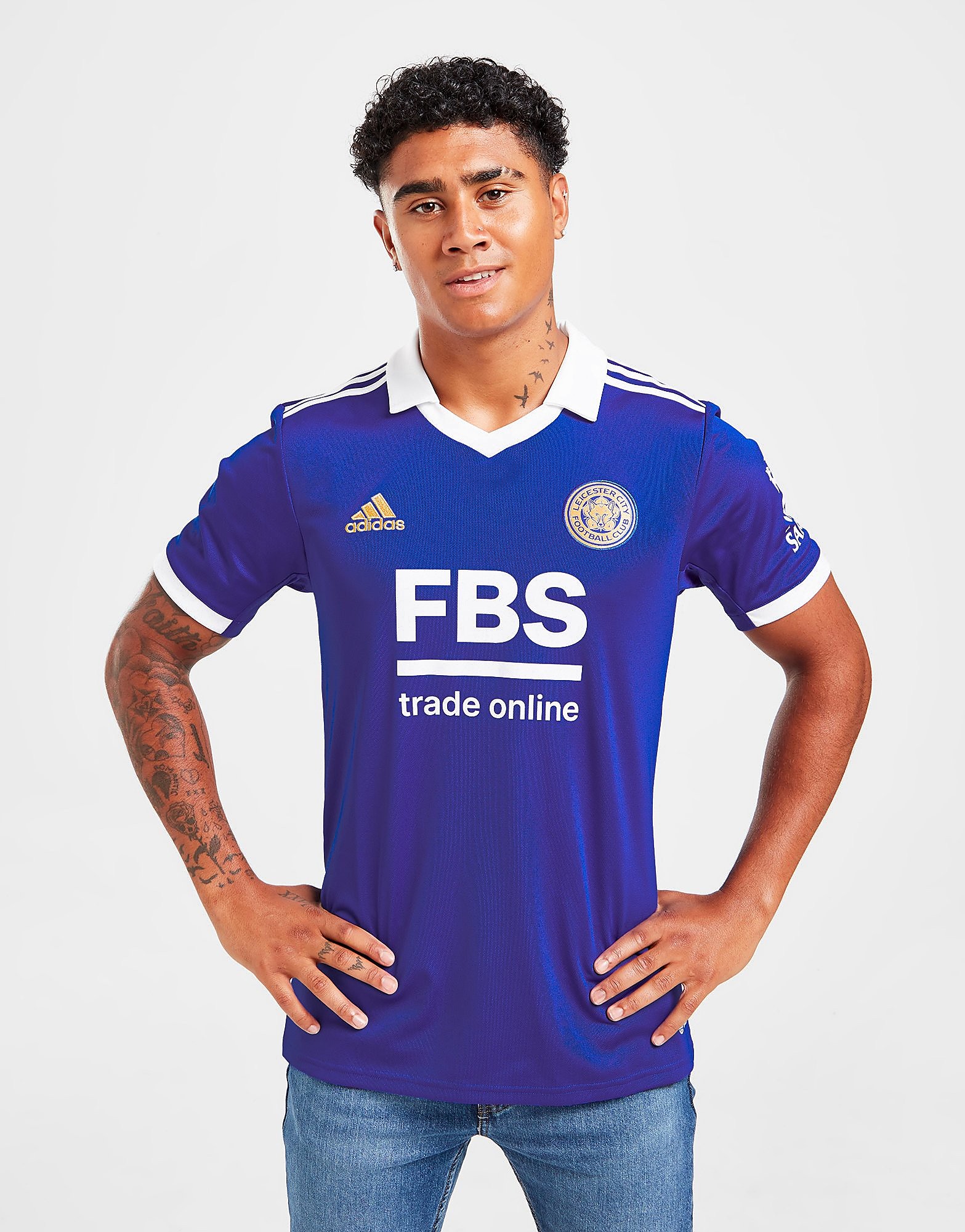 

adidas Leicester City FC 2022/23 Home Shirt - Blue - Mens, Blue