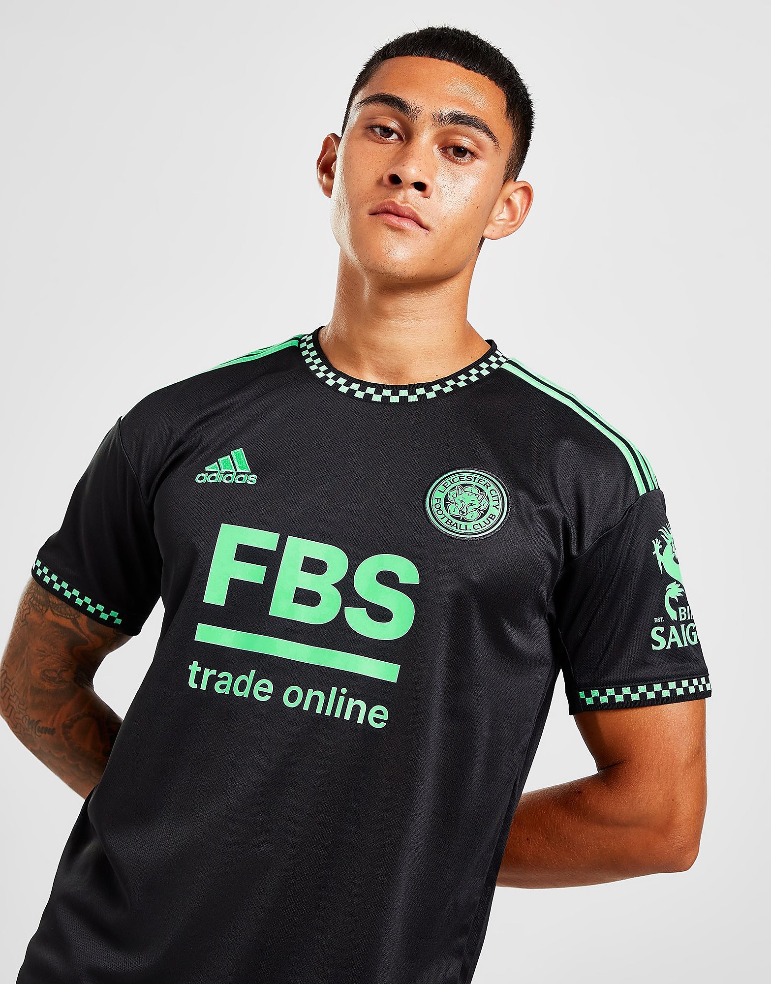

adidas Leicester City FC 2022 Away Shirt - Black - Mens, Black