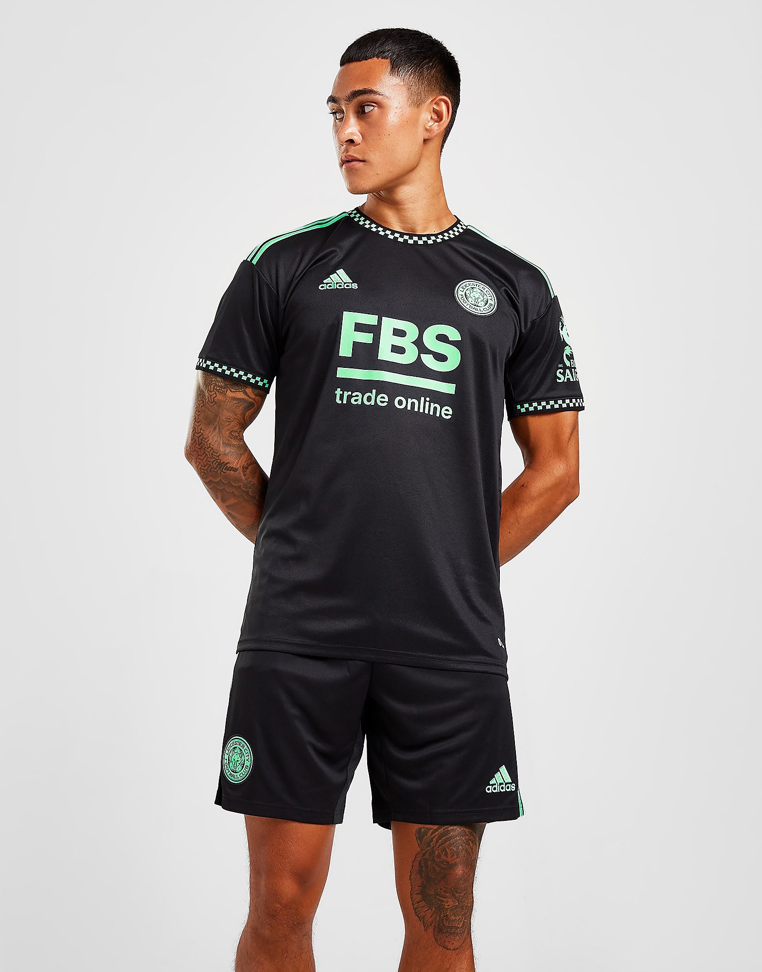

adidas Leicester City FC 2022 Away Shorts - Black - Mens, Black