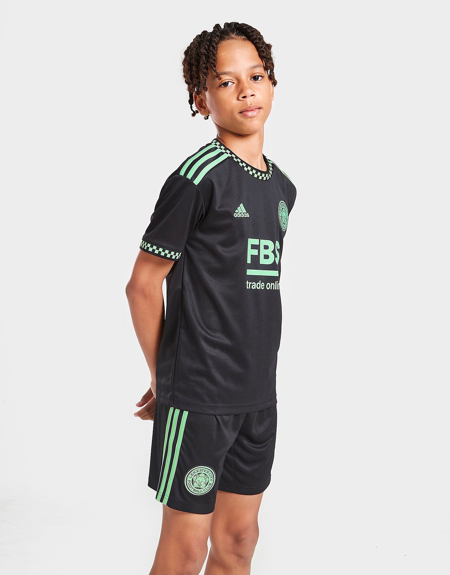 

adidas Leicester City FC 2022 Away Shorts Junior - Black - Kids, Black