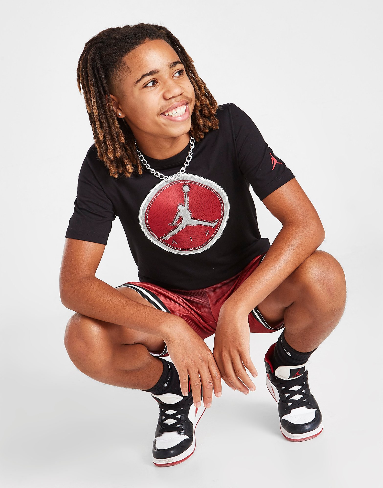 

Jordan Wild Utility Patch T-Shirt Junior - Black - Kids, Black