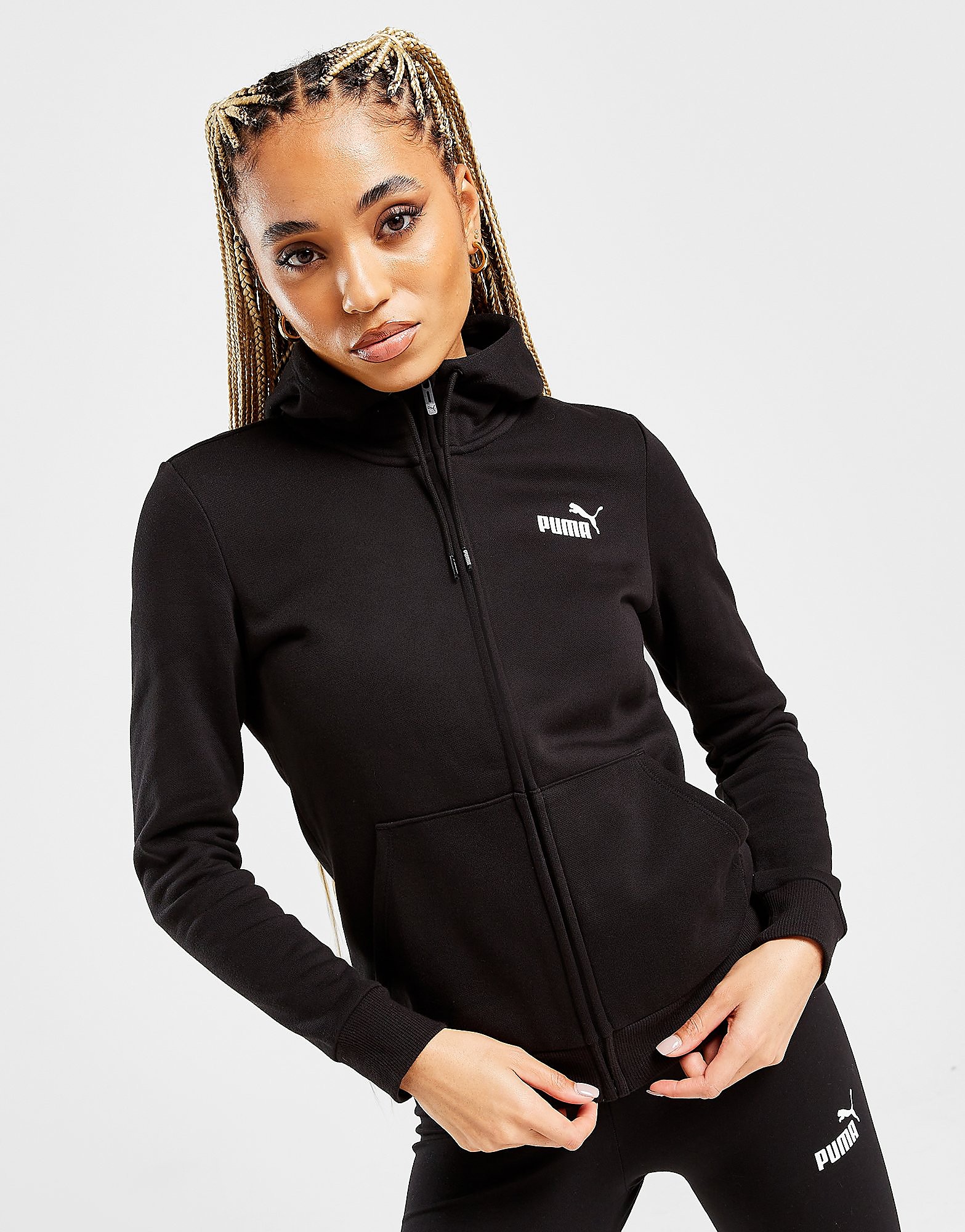 

Puma Core Small Logo Hoodie - Black - Womens, Black