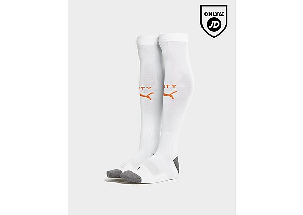 puma manchester city fc 2023/24 away socks - white, white