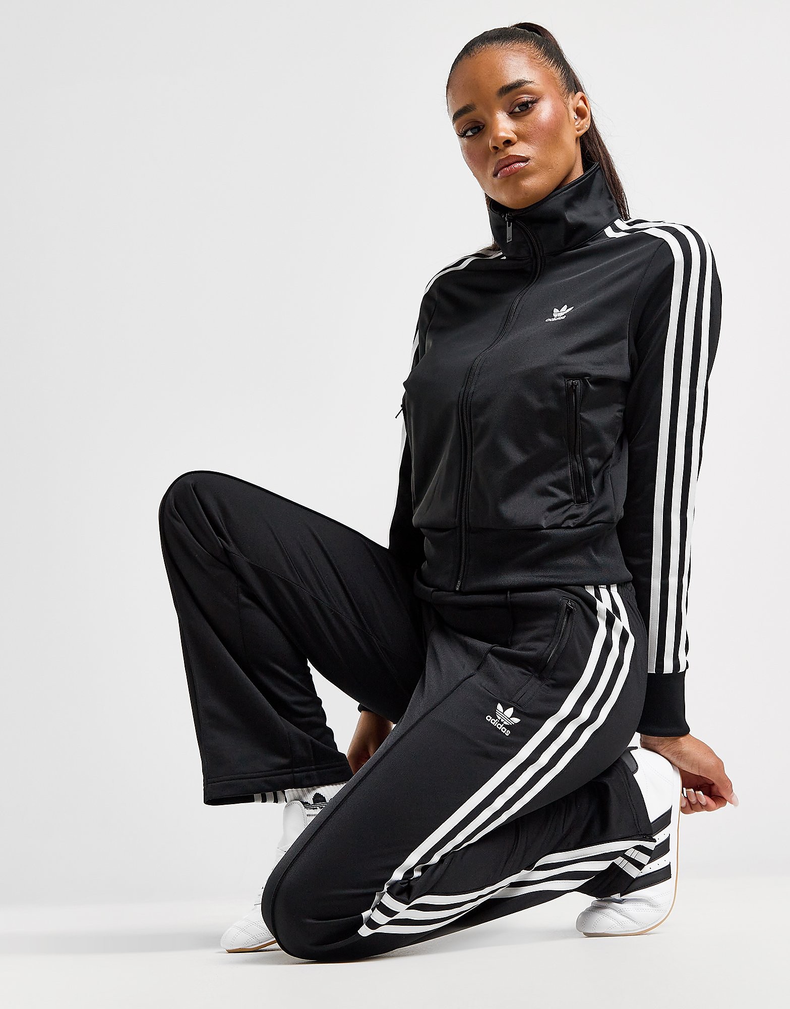 adidas Originals Firebird Track Pants - Black, Black