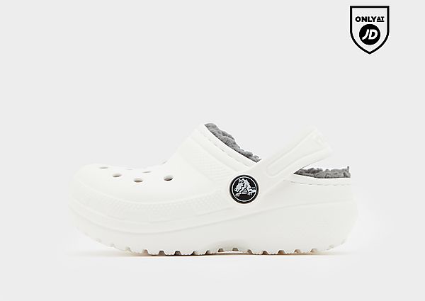 crocs lined clogs infant - white, white