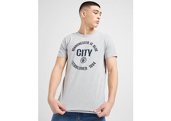 official team manchester city fc manchester is blue t-shirt - grey, grey