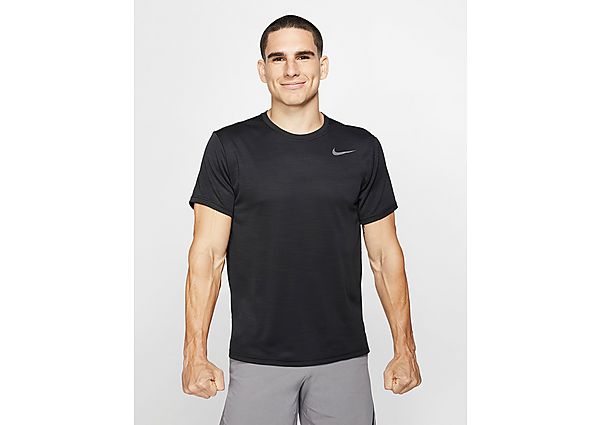 Nike Haut de training à manches courtes Nike Superset pour Homme - Black/Metallic Hematite, Black/Me