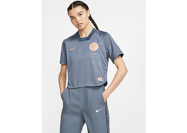 Nike Haut de football à manches courtes Nike F.C. Dri-FIT pour Femme - Monsoon Blue/Armoury Blue/Whi
