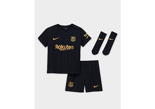Nike Tenue de football FC Barcelona 2020/21 Extérieur pour Bébé et Petit enfant - Black/Metallic Gol